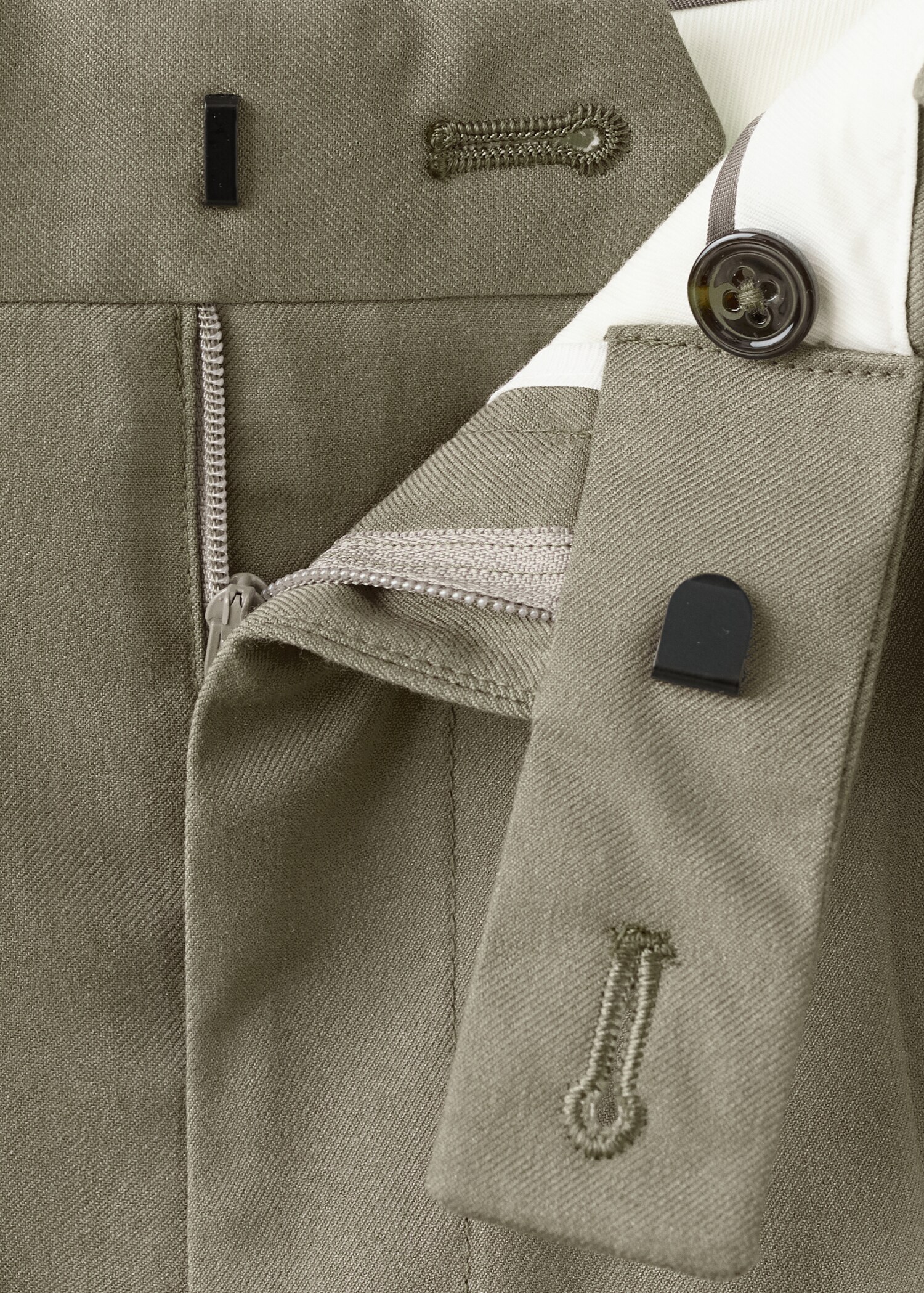 بنطلون بدلة بقصة ضيقة من ميلان - تفاصيل المنتج 8