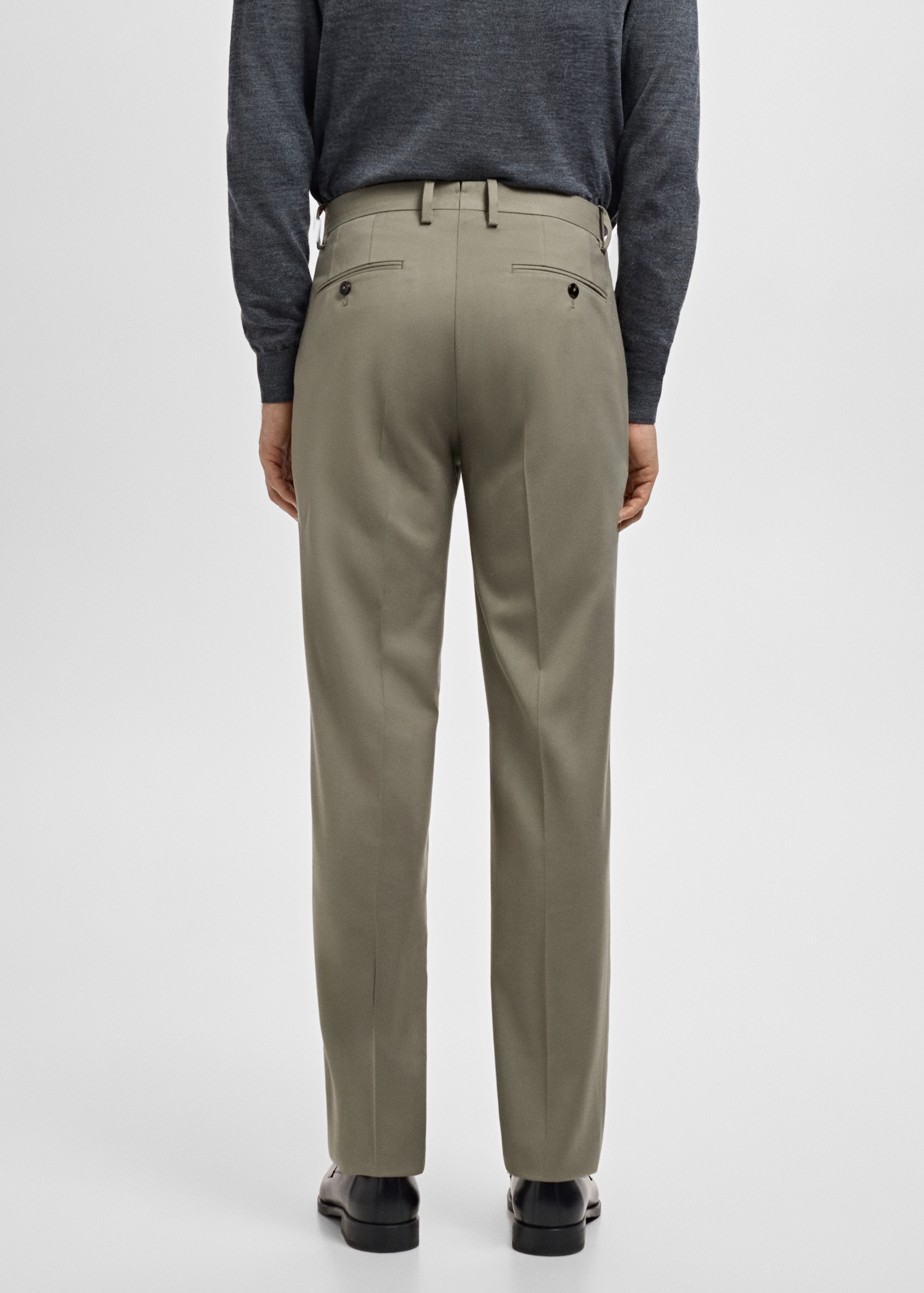 Milan slim-fit suit trousers - Reverse of the article