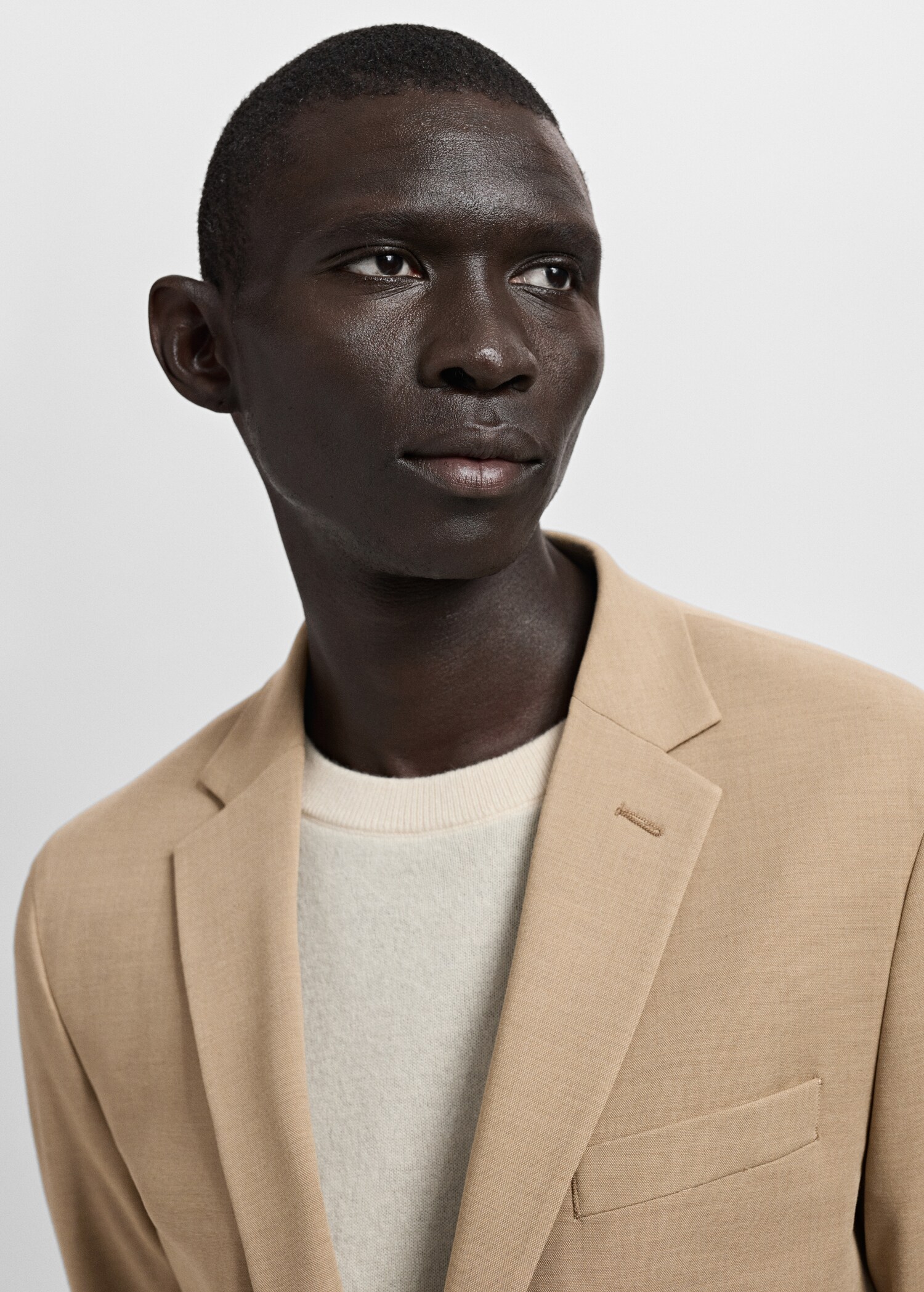 Super slim-fit suit jacket in stretch fabric - Details of the article 1