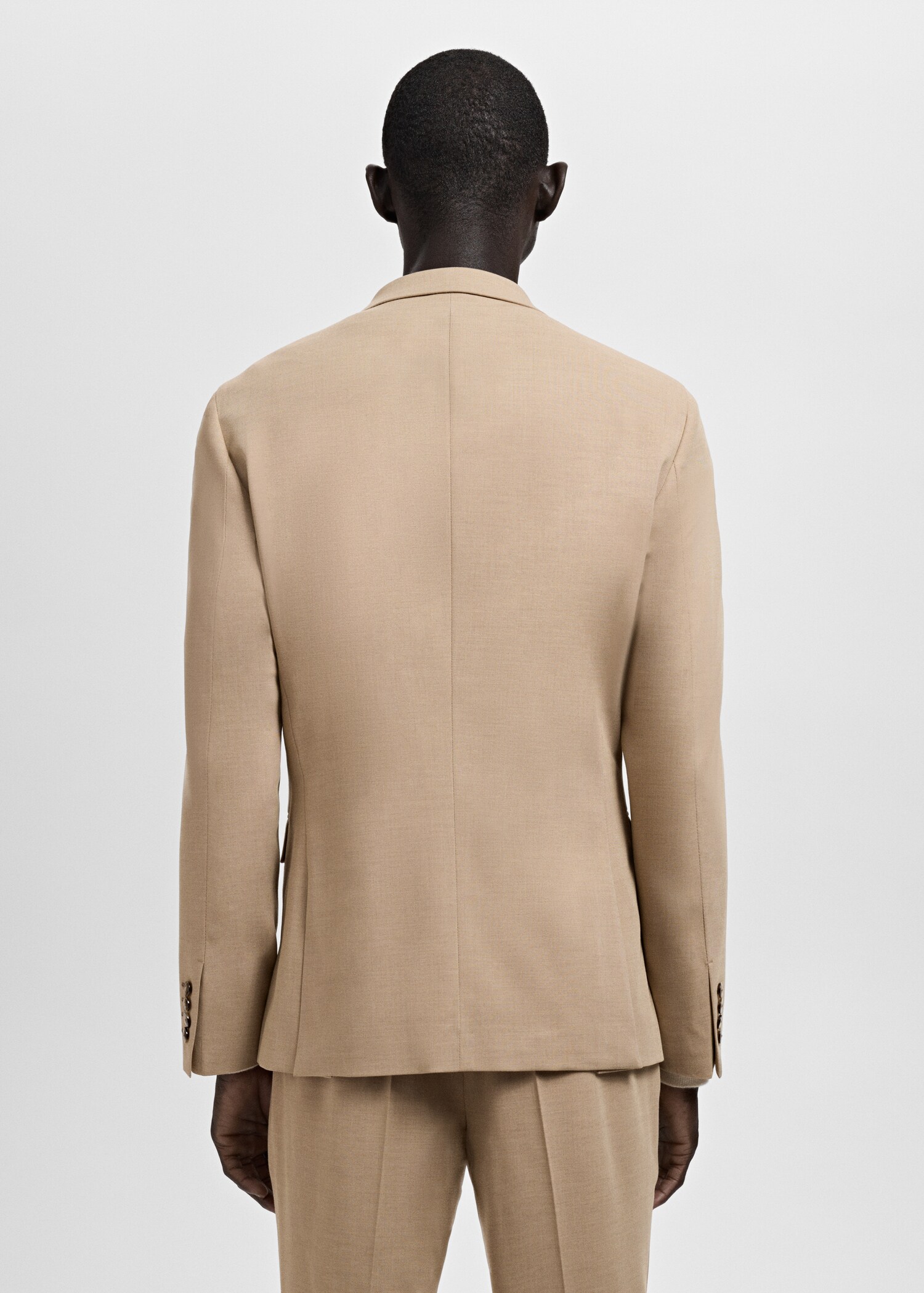 Super slim-fit suit jacket in stretch fabric - Reverse of the article