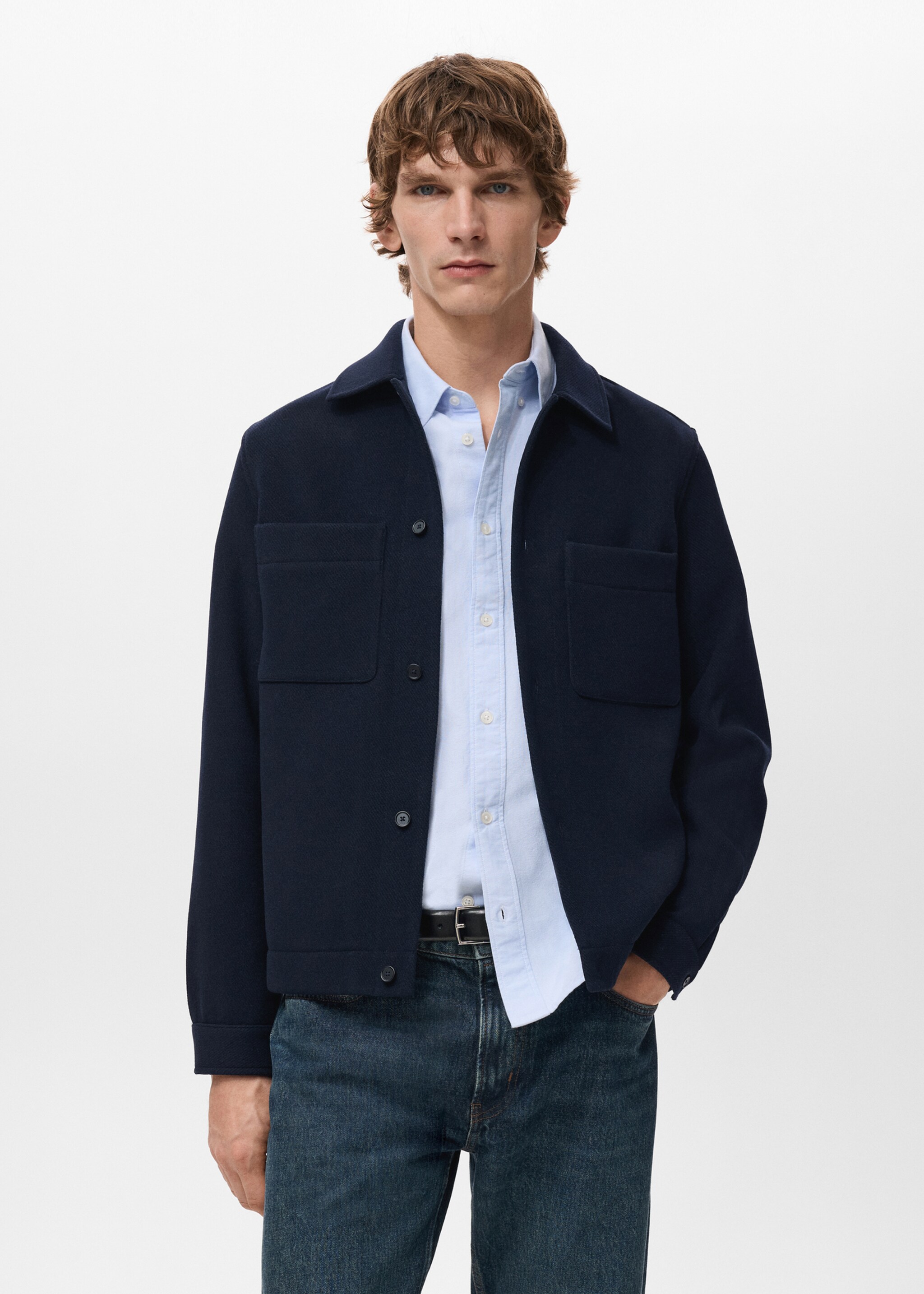 Jacket standfor - Medium plane, Navy. Ref: 27051229-00.