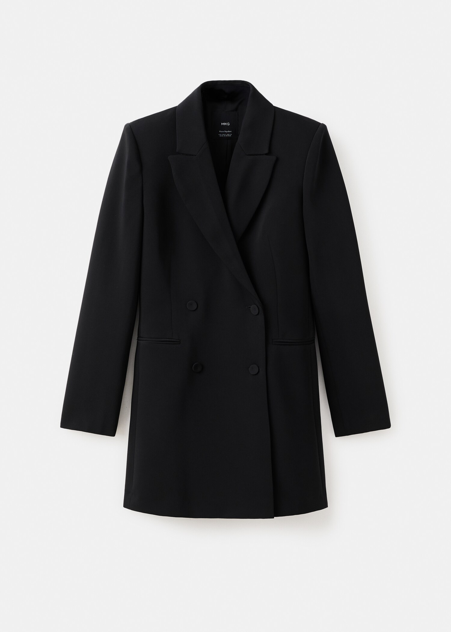 Double-breasted blazer-style dress - Article without model