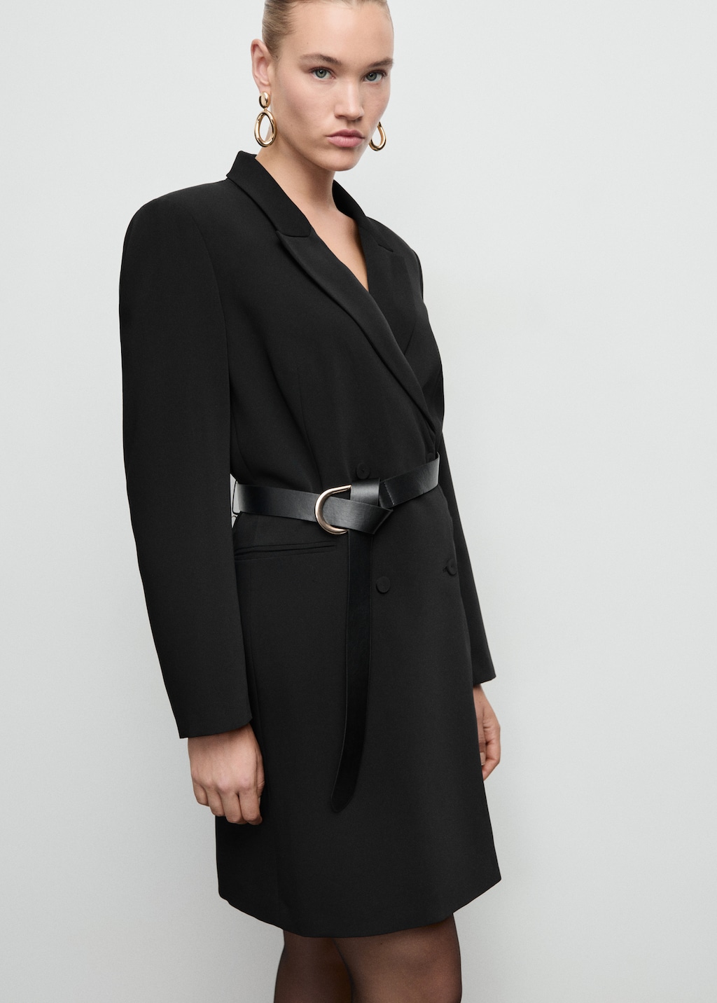 Double-breasted blazer-style dress