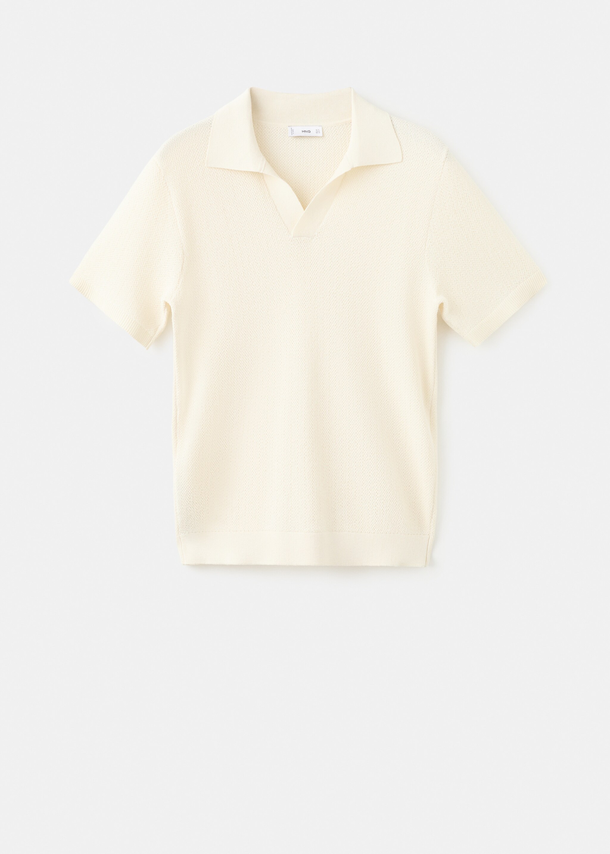 Polo punto manga corta - Artículo sin modelo, Crudo. Ref: 27051234-00.