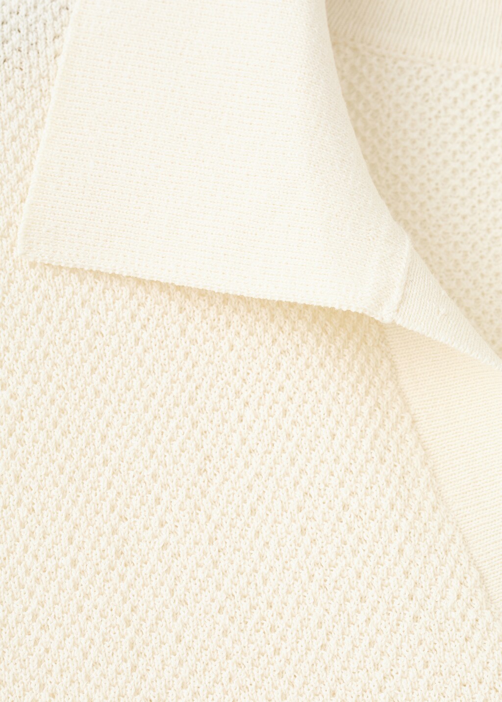 Short-sleeve knitted polo shirt