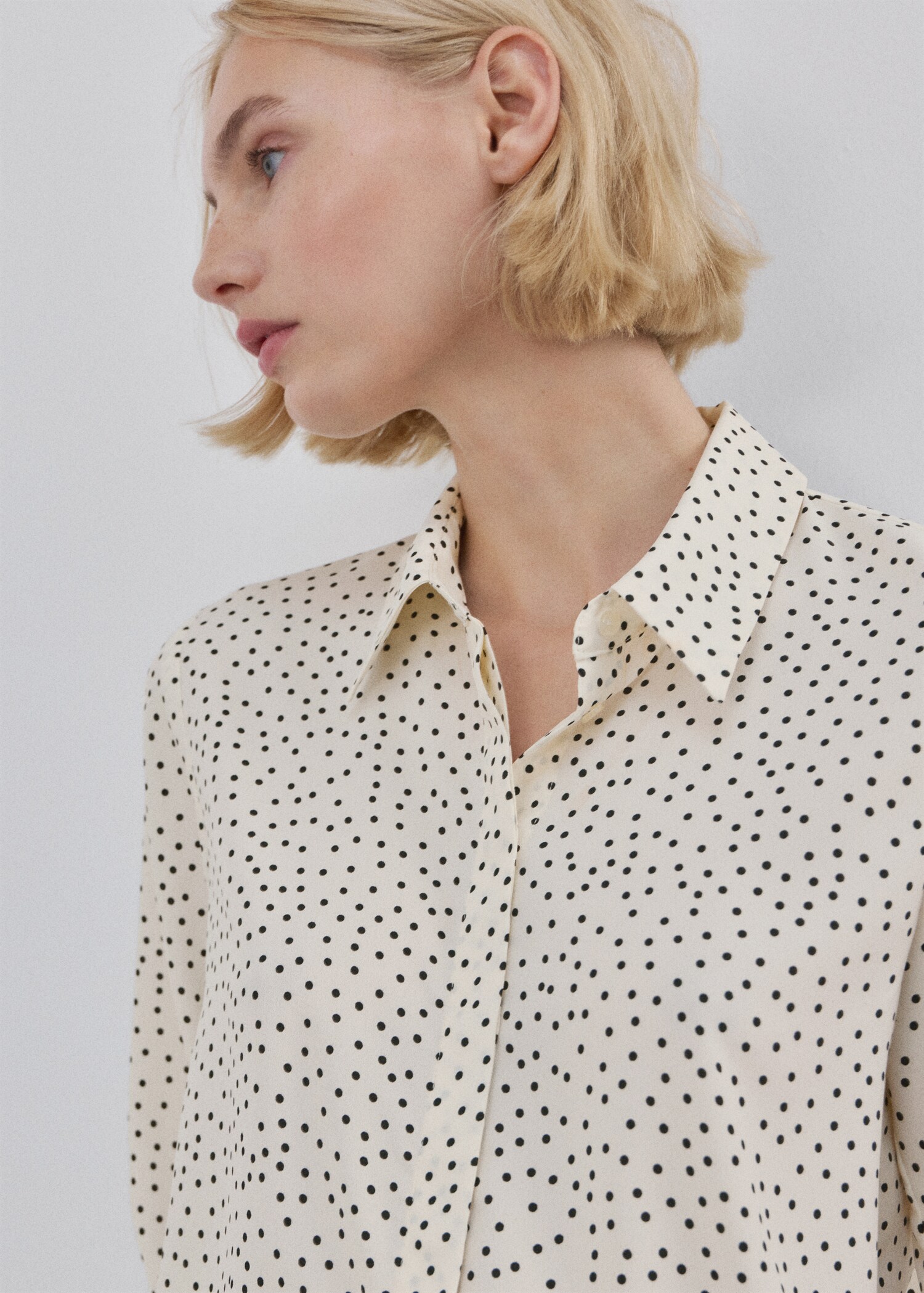 Straight-cut animal-print blouse - Medium plane