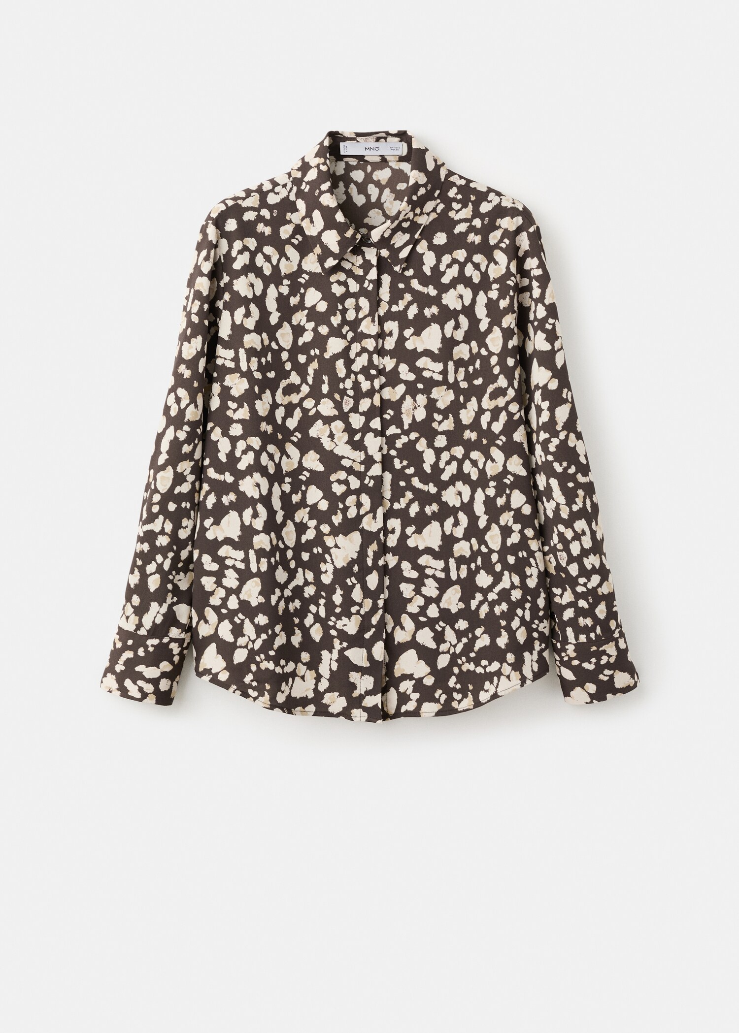 Straight-cut animal-print blouse - Article without model