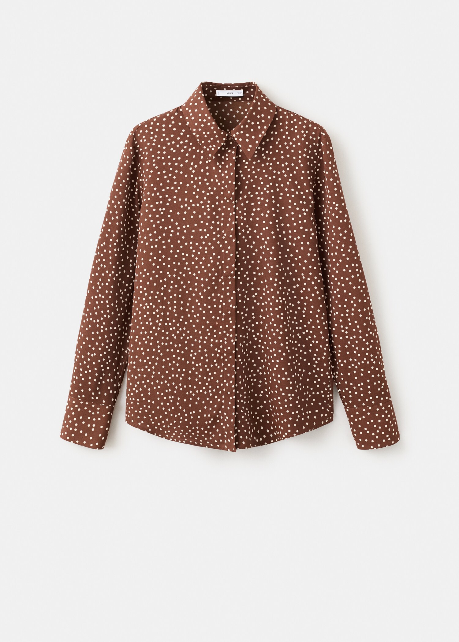 Rechte blouse met animal print - Artikel zonder model