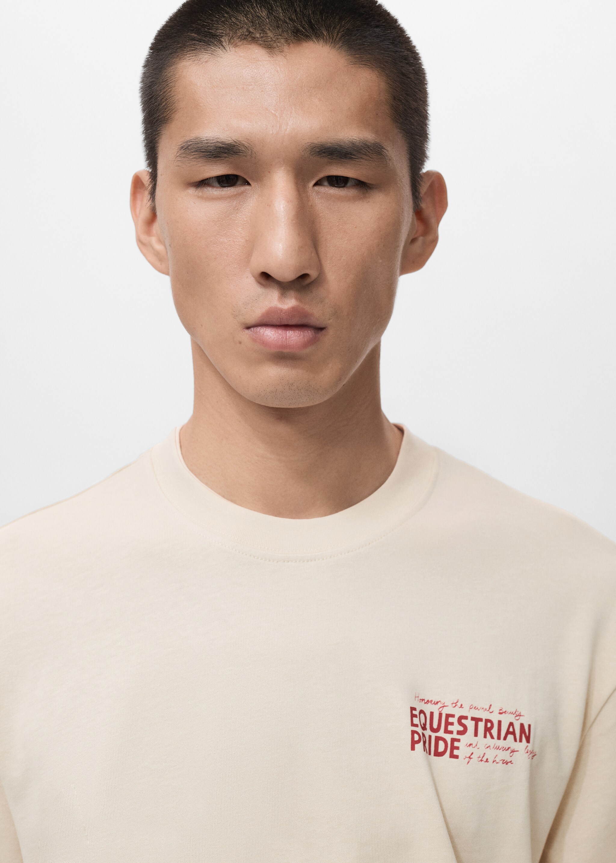 Relaxed kesim desenli tişört — photo 3