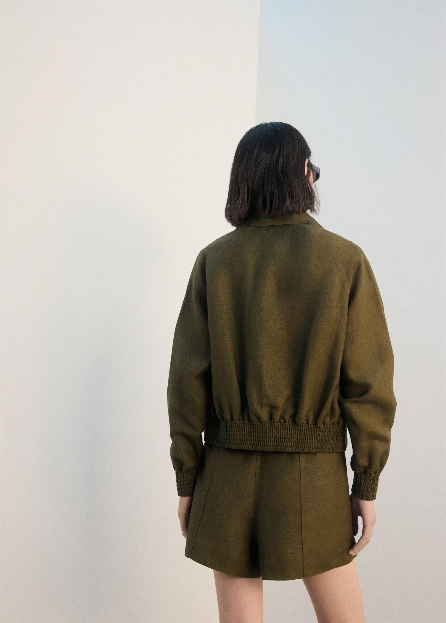 Short taille haute lin - Verso de l’article