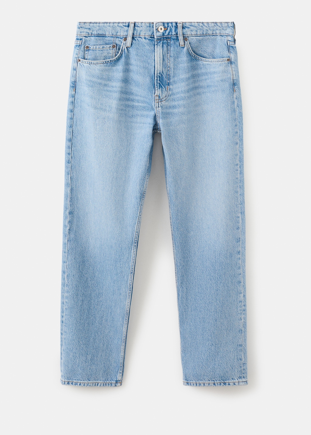 Moby straight-fit light-wash jeans