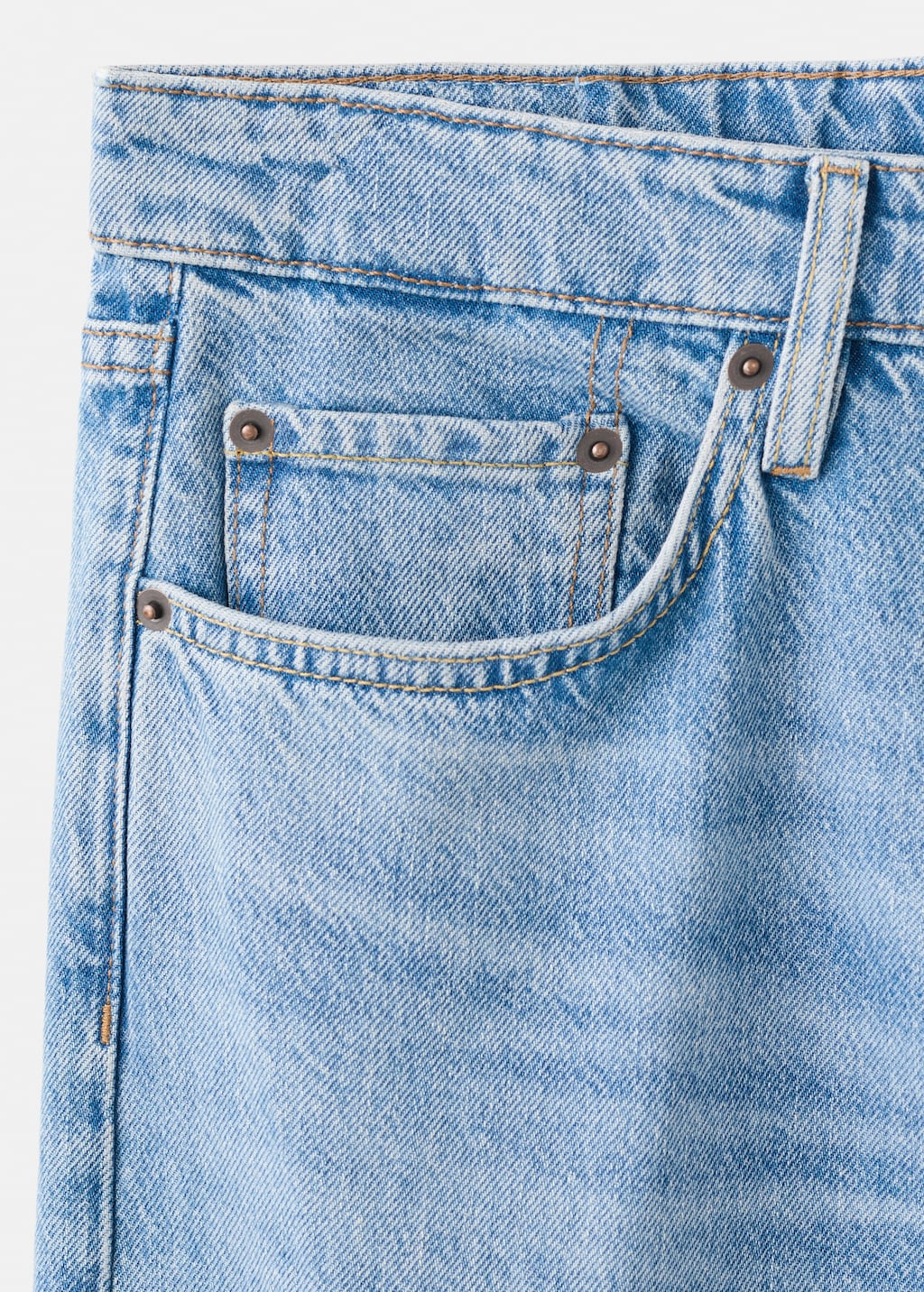 Moby straight-fit light-wash jeans