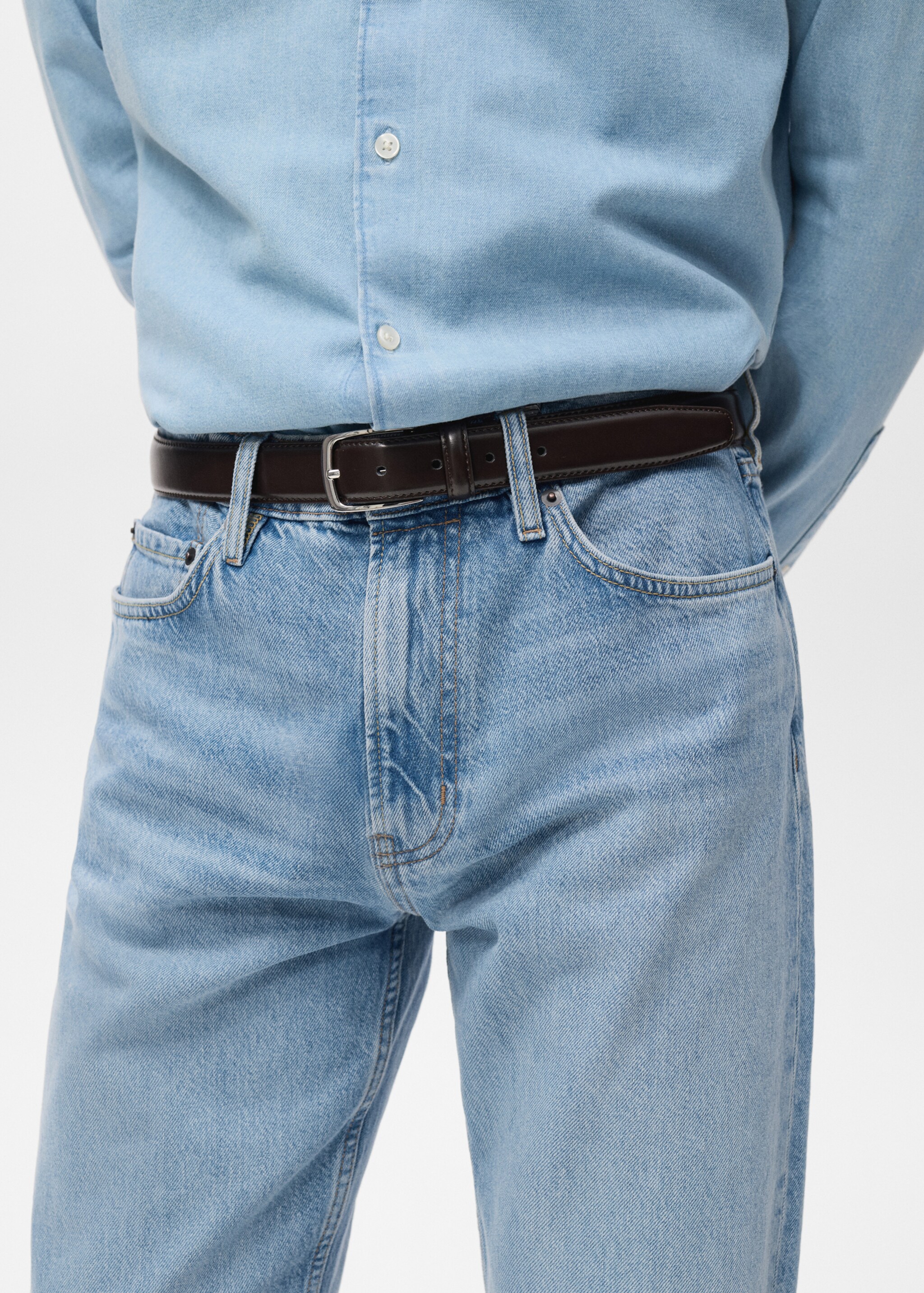 Jeans Moby straight fit lavado claro - Detalle del artículo 1, Azul claro. Ref: 27051248-00.