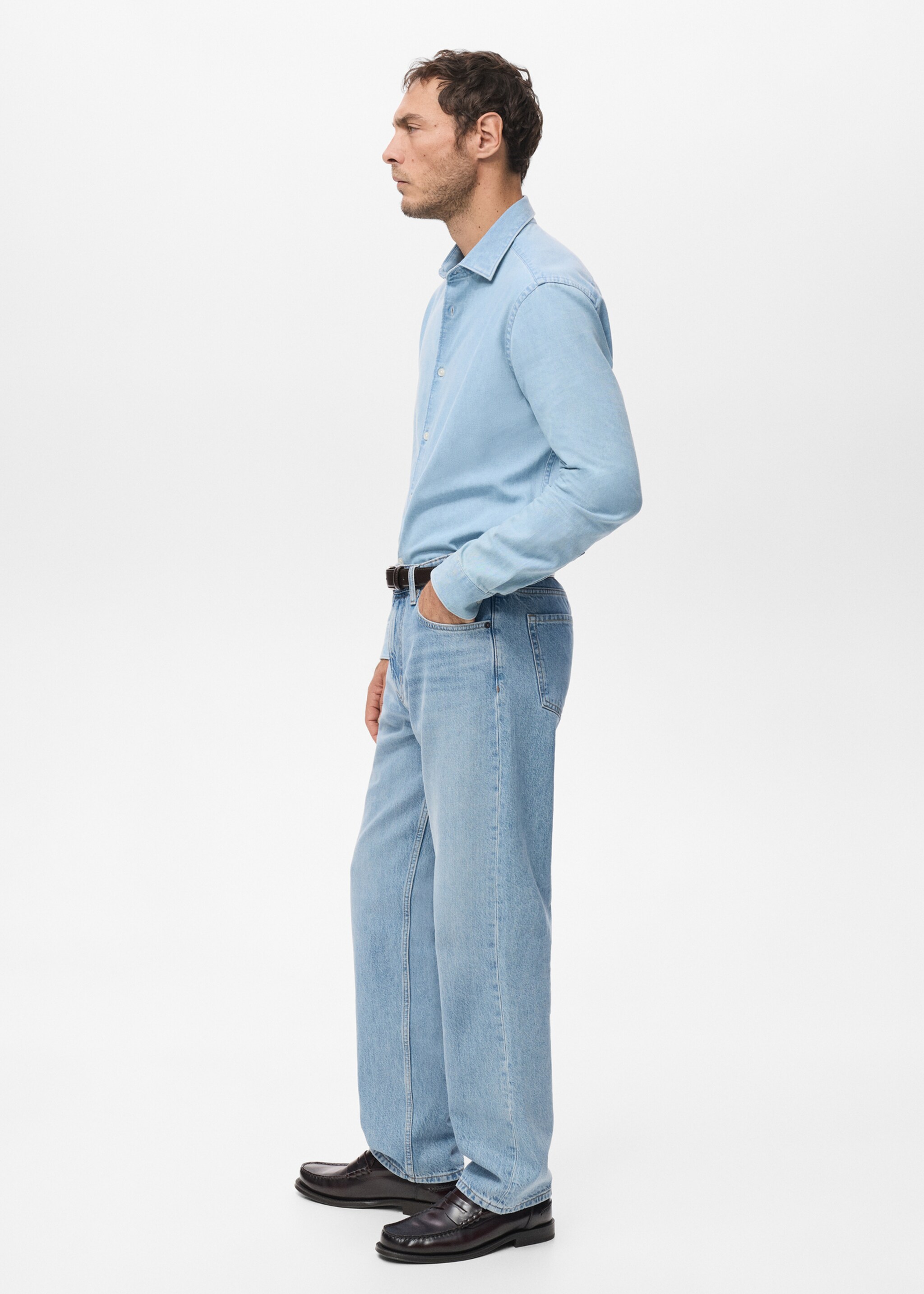 Jeans Moby straight fit lavado claro - Detalle del artículo 6, Azul claro. Ref: 27051248-00.