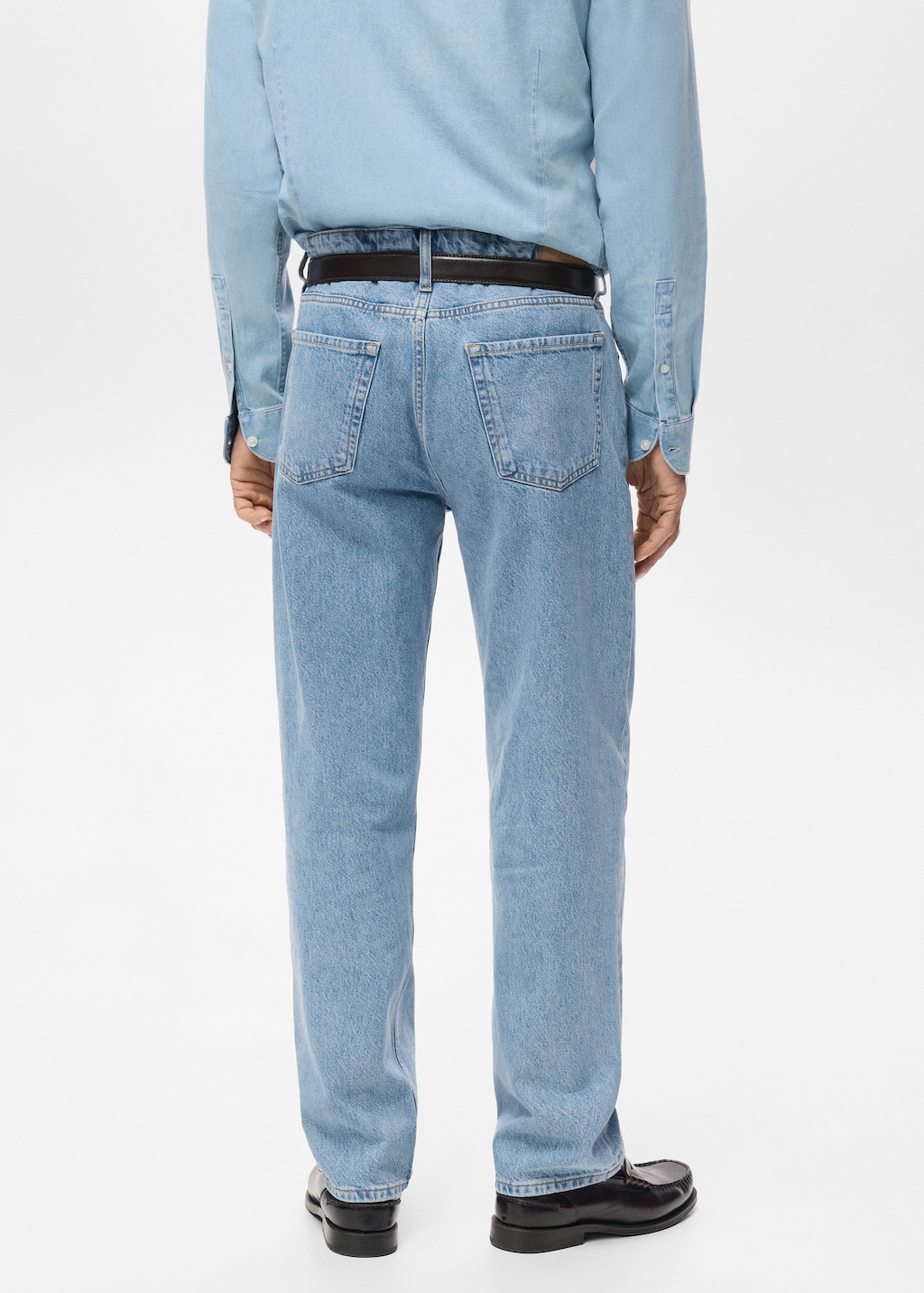 Moby straight-fit light-wash jeans