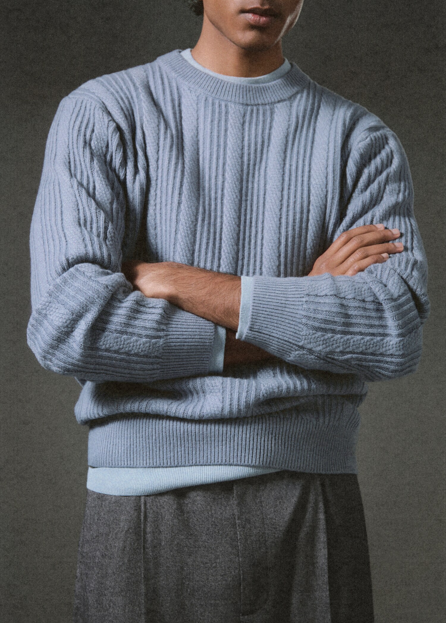 Structured knitted sweater - Details of the article 5