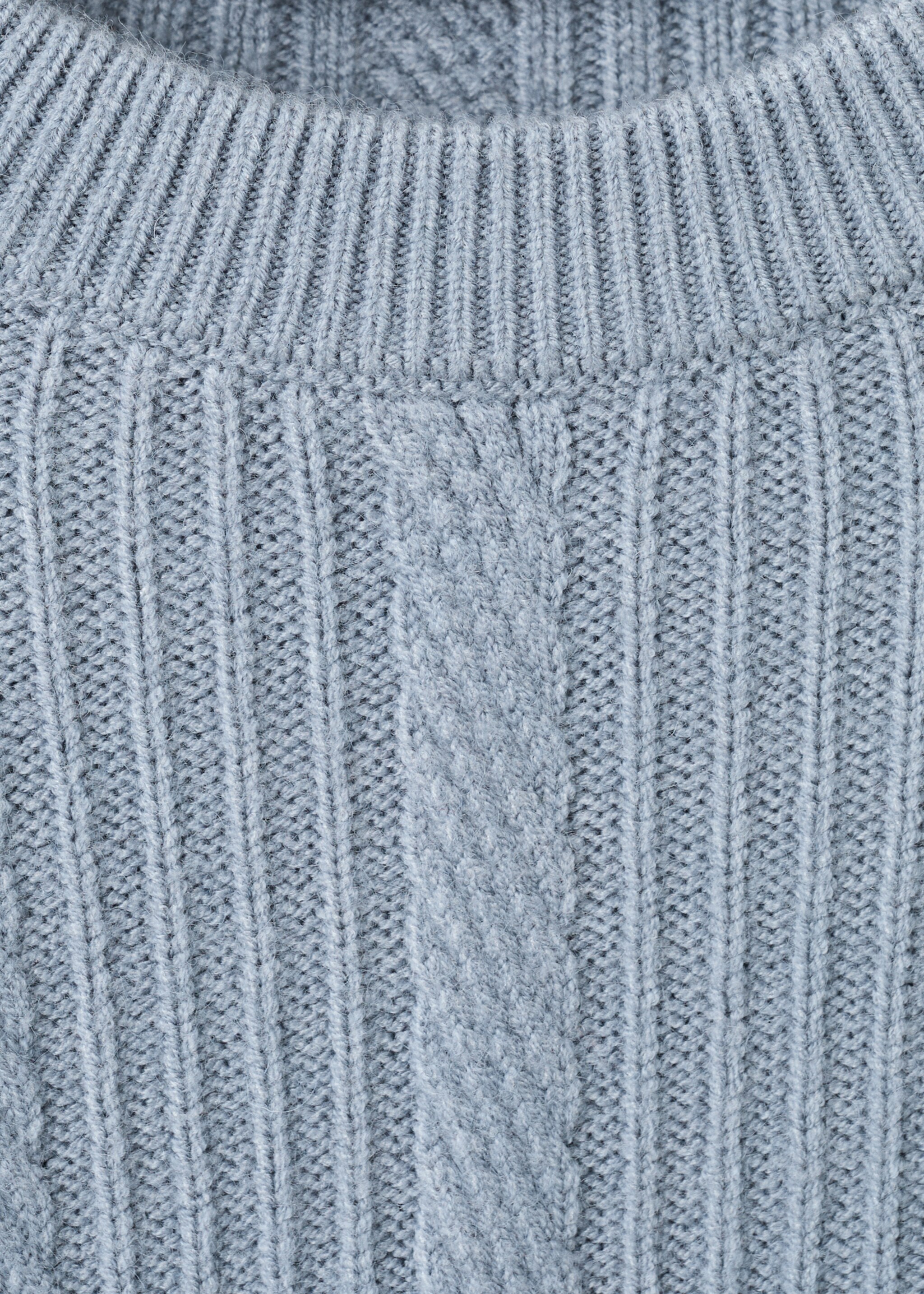 Pull-over maille structure - Détail de l'article 8, Bleu de Prusse. Ref: 27051250-00.