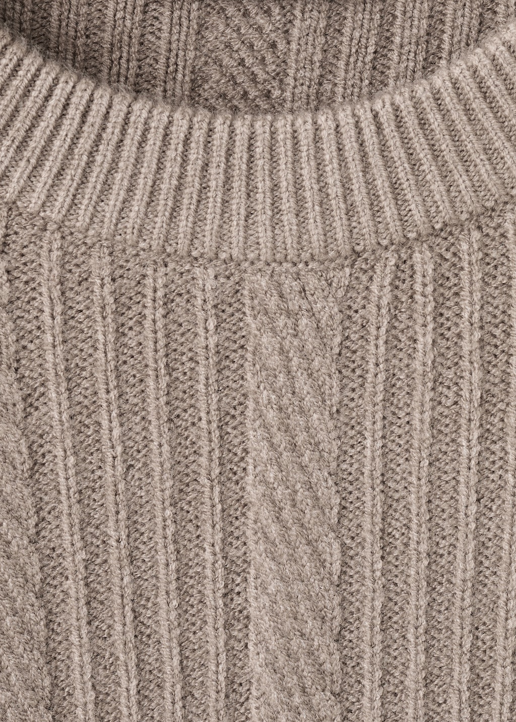 Structured knitted sweater