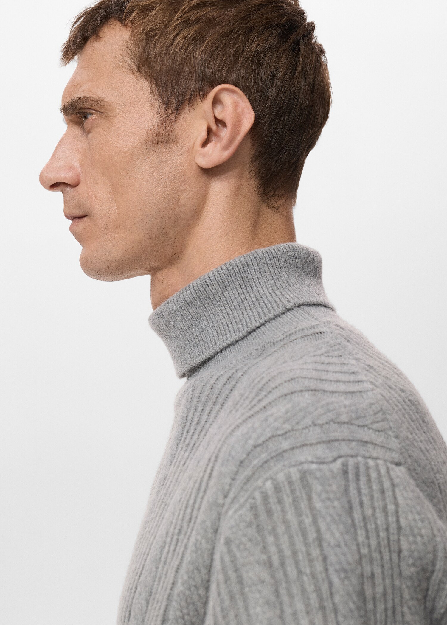 Structured turtleneck sweater - Details of the article 1