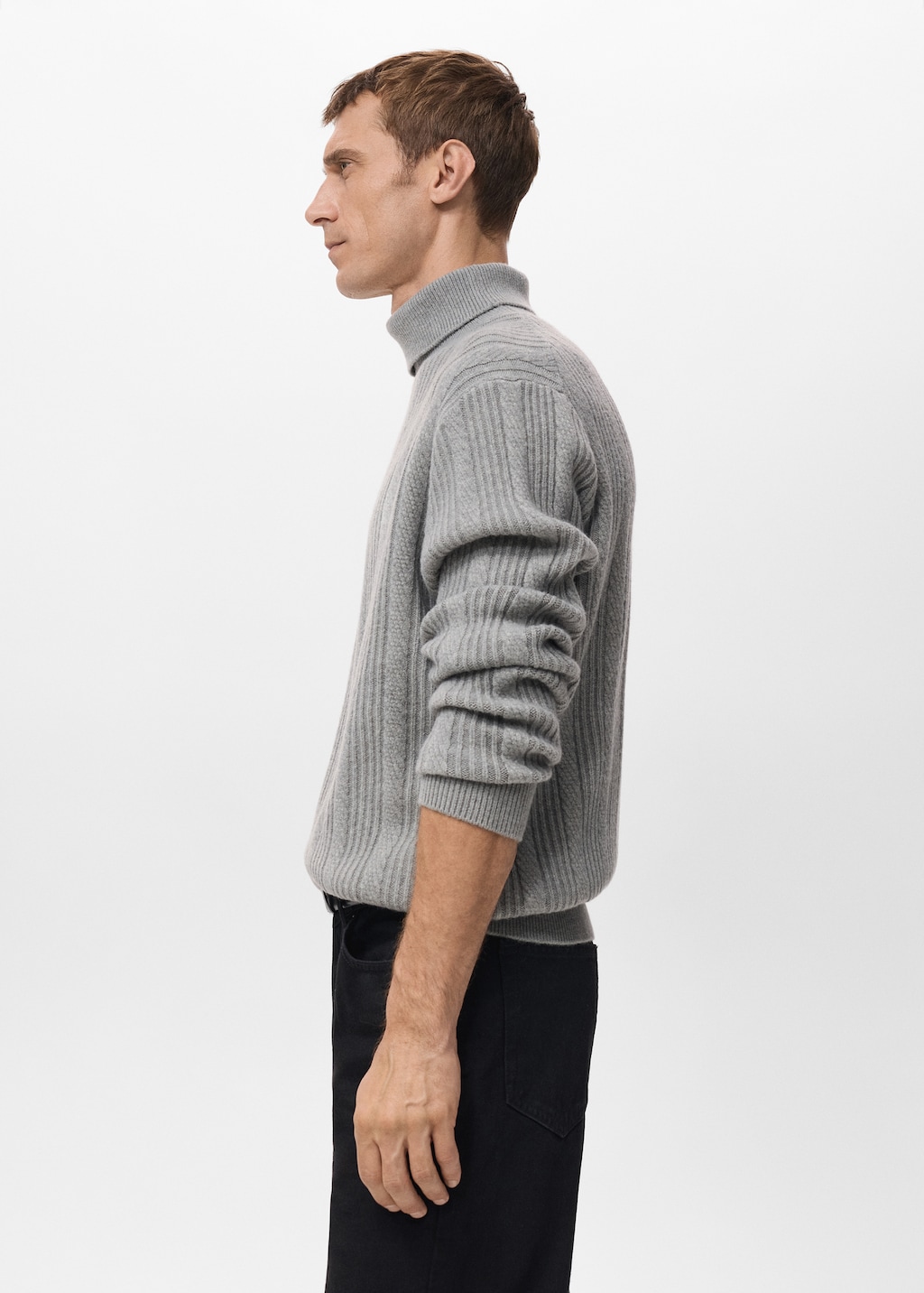 Structured turtleneck sweater
