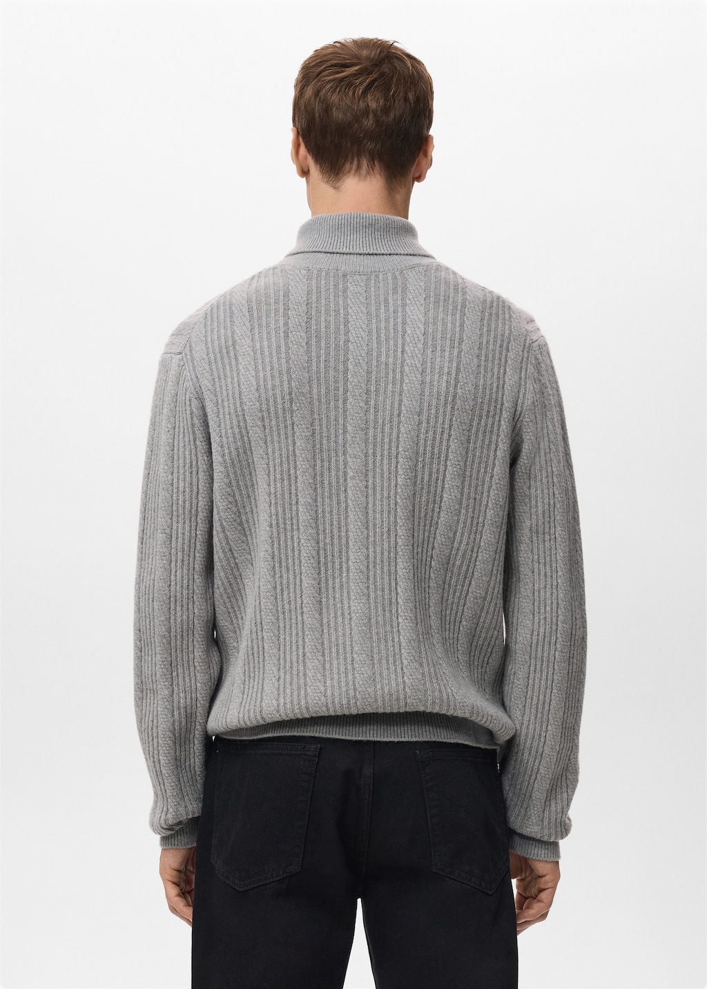 Structured turtleneck sweater