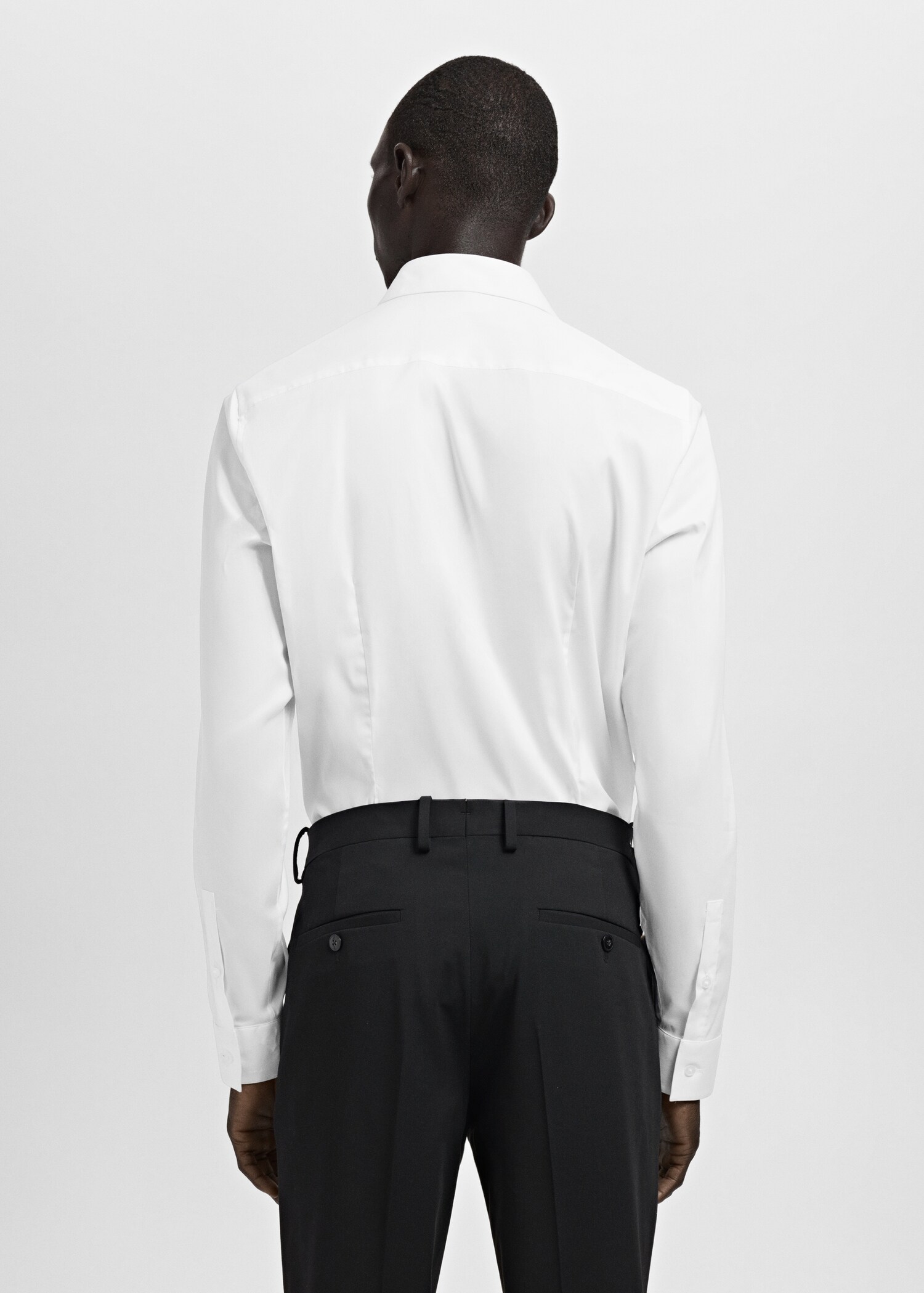 Slim fit cotton suit shirt - Reverse of the article