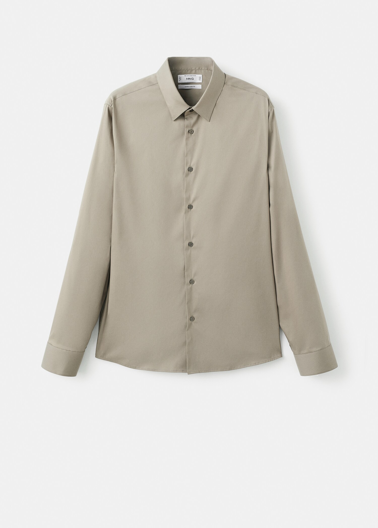 Slim fit cotton suit shirt - Article without model