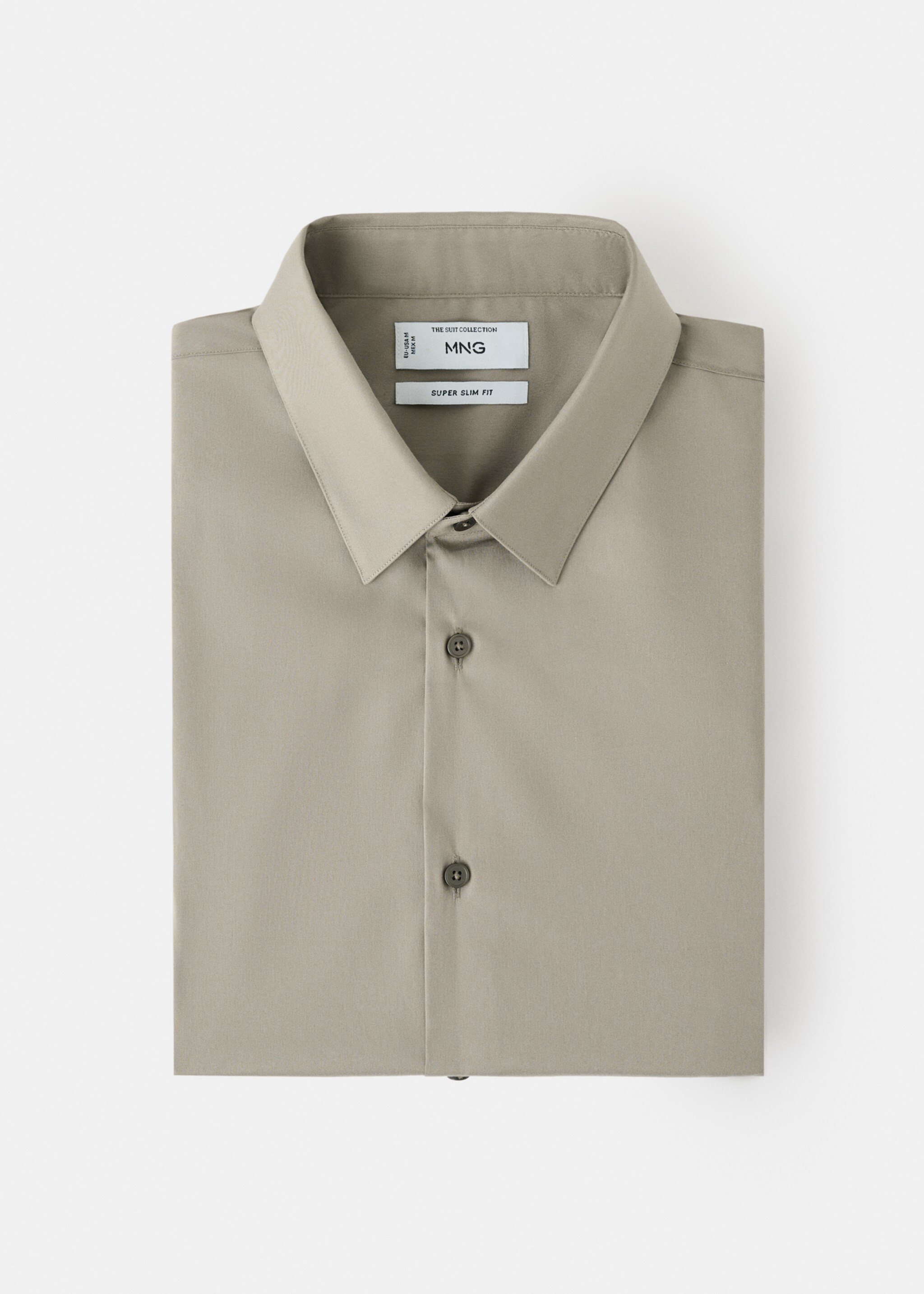 Chemise costume slim fit coton - Détail de l'article 9, Marron. Ref: 27051252-00.