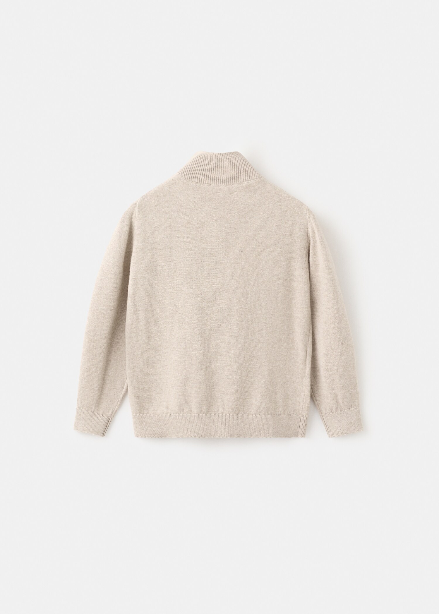 Gebreid vest met rits - Achterkant van het artikel