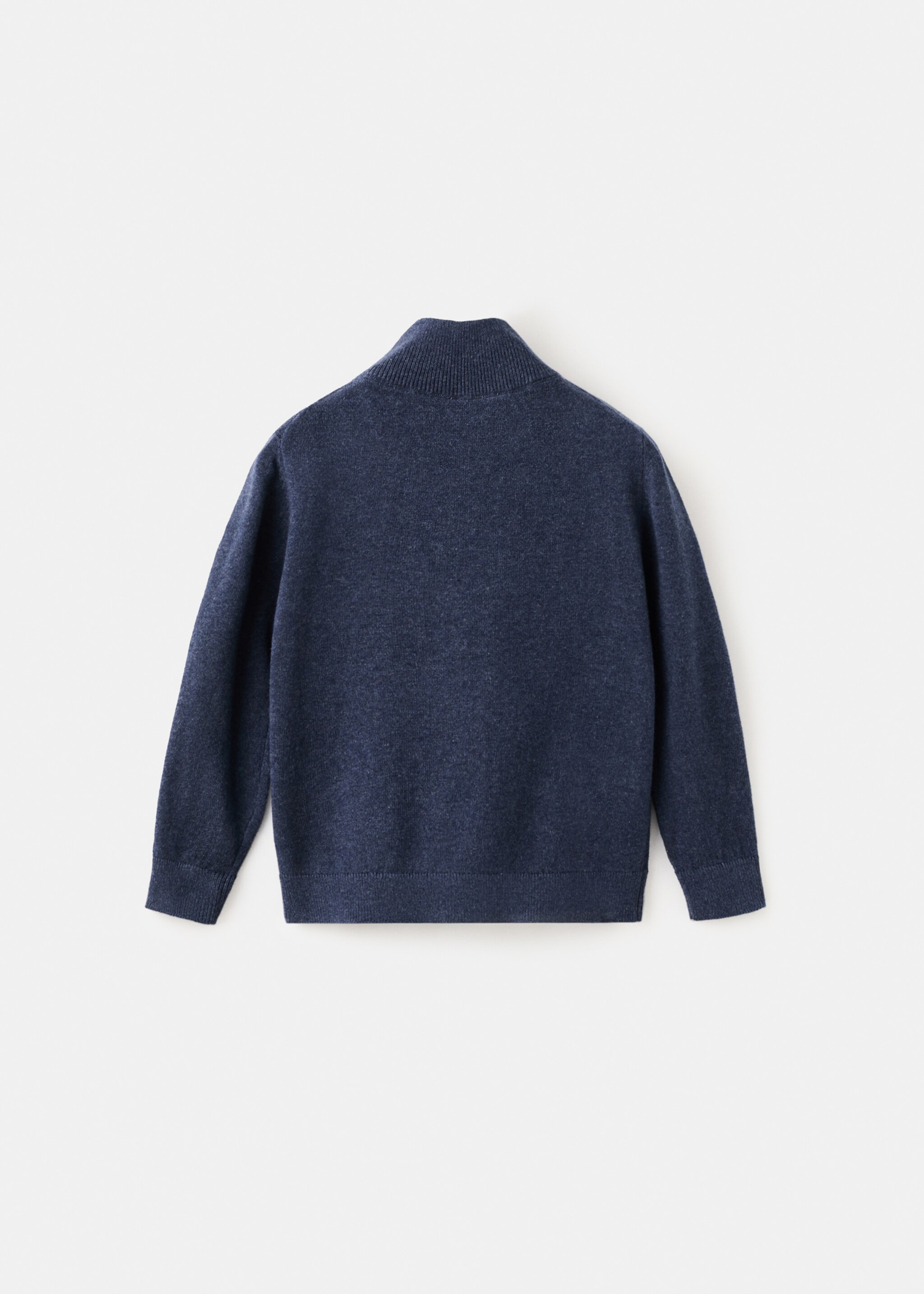 Gebreid vest met rits - Achterkant van het artikel, Marineblauw. Ref: 27051254-00.