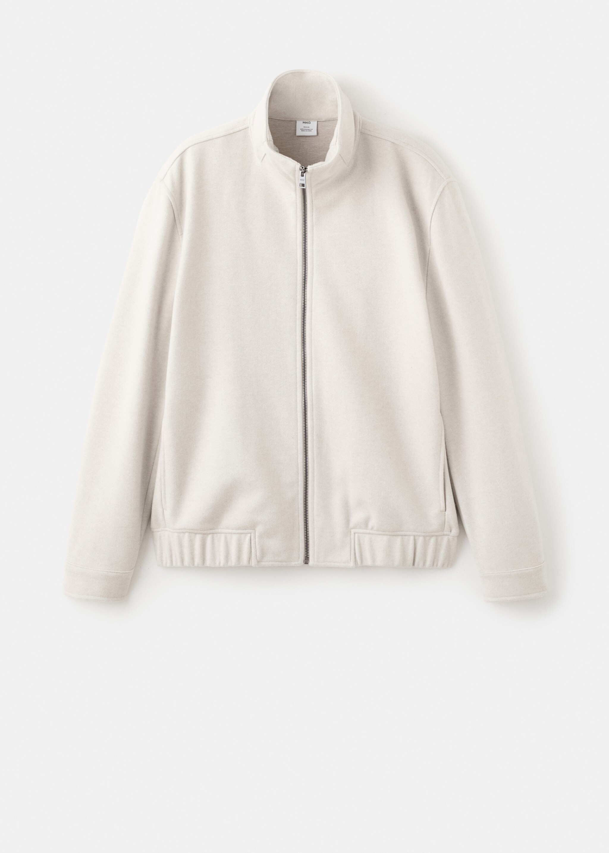 Regular-fit jacket with zip - Article without model, Sand. Ref: 27051258-00.