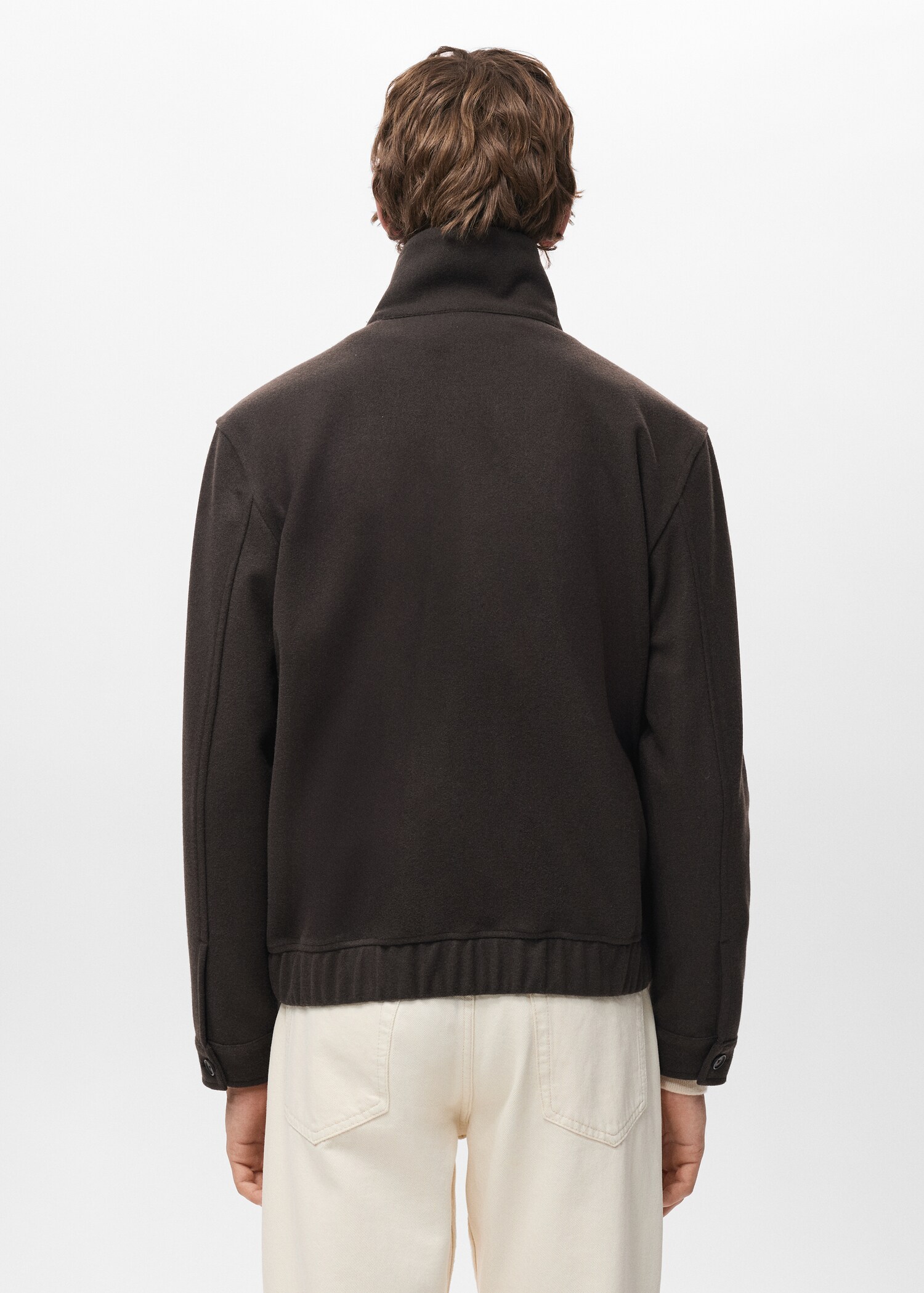 Regular-fit jacket with zip - Reverse of the article