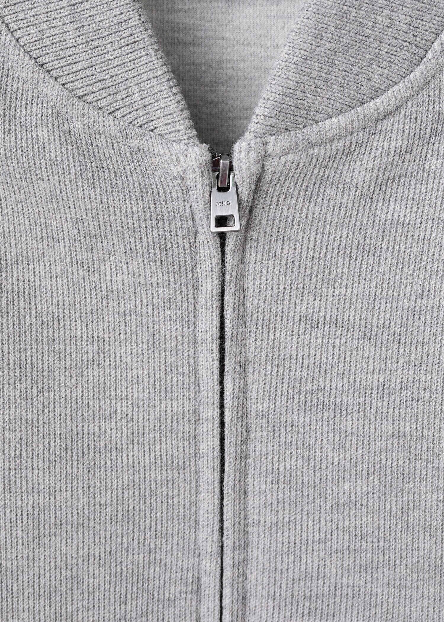 Bomber hoodie with zip - Details of the article 8