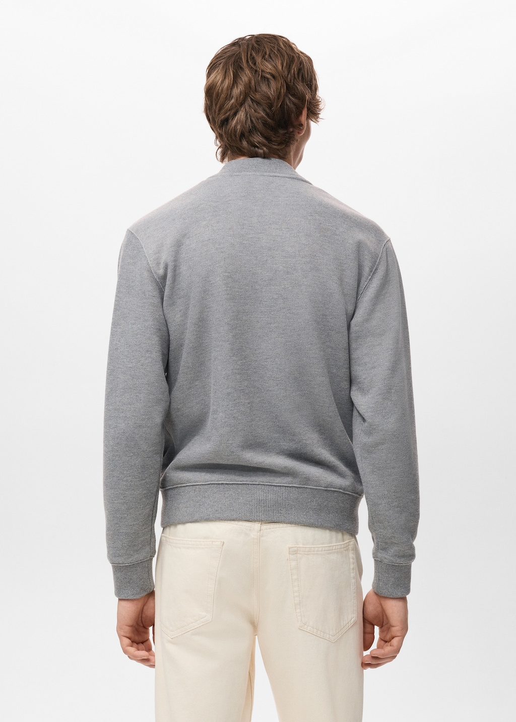 Bomber hoodie with zip