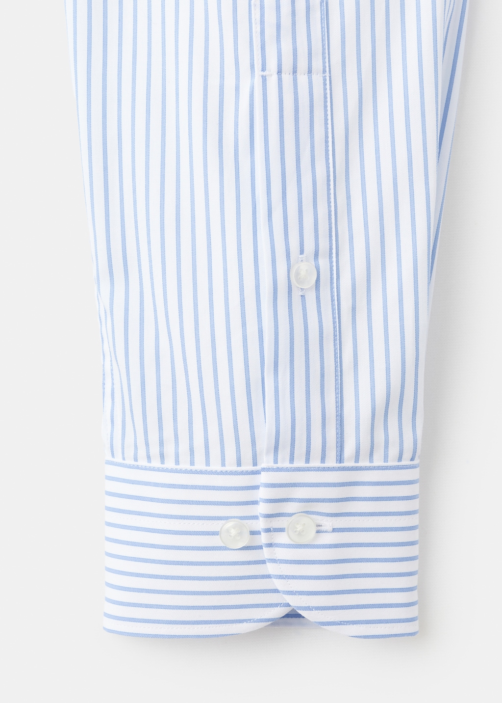 Slim fit cotton striped suit shirt