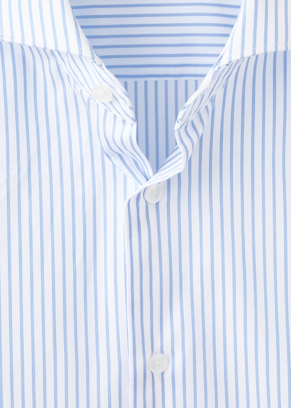 Slim fit cotton striped suit shirt