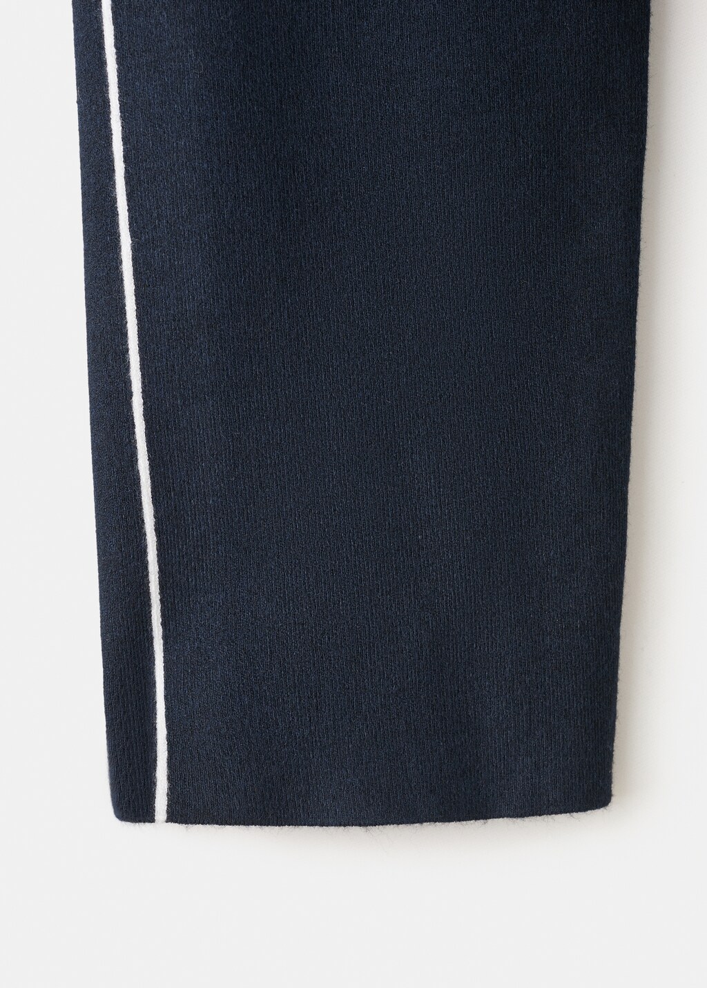 Mango Zip neck contrast-stripe sweater