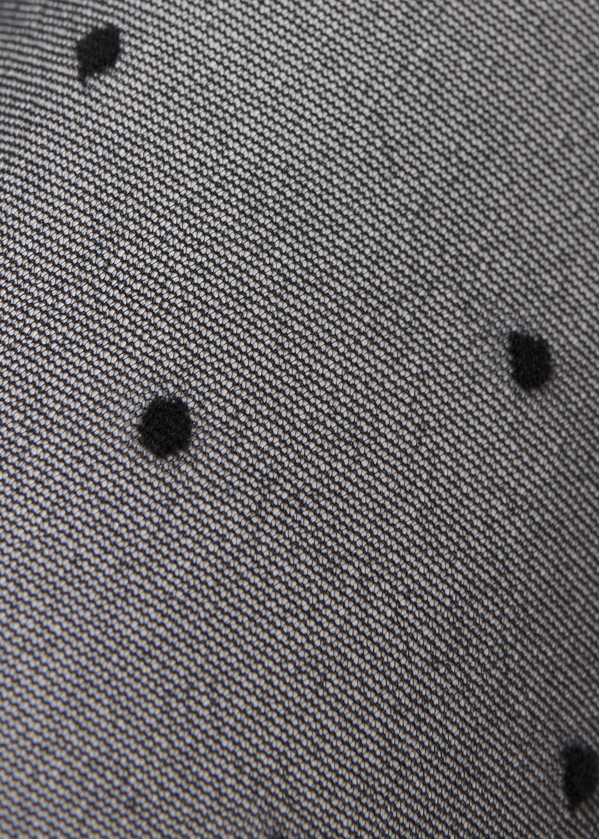 Collants à pois transparents - Plan moyen, Noir. Ref: 27051265-00.