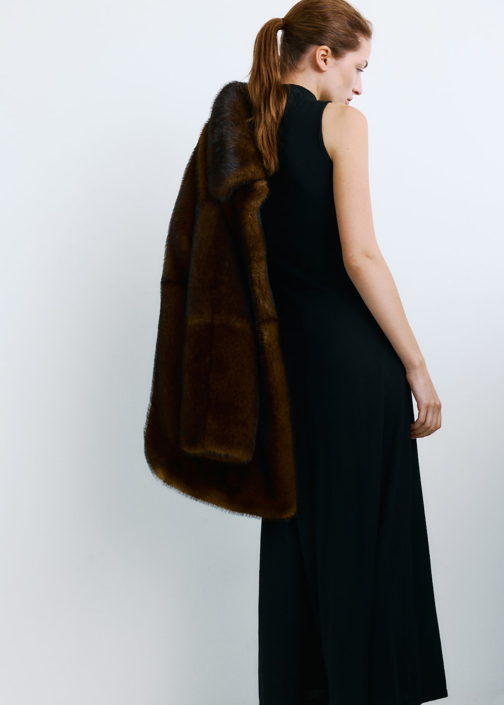 Knitted dress with metal detail