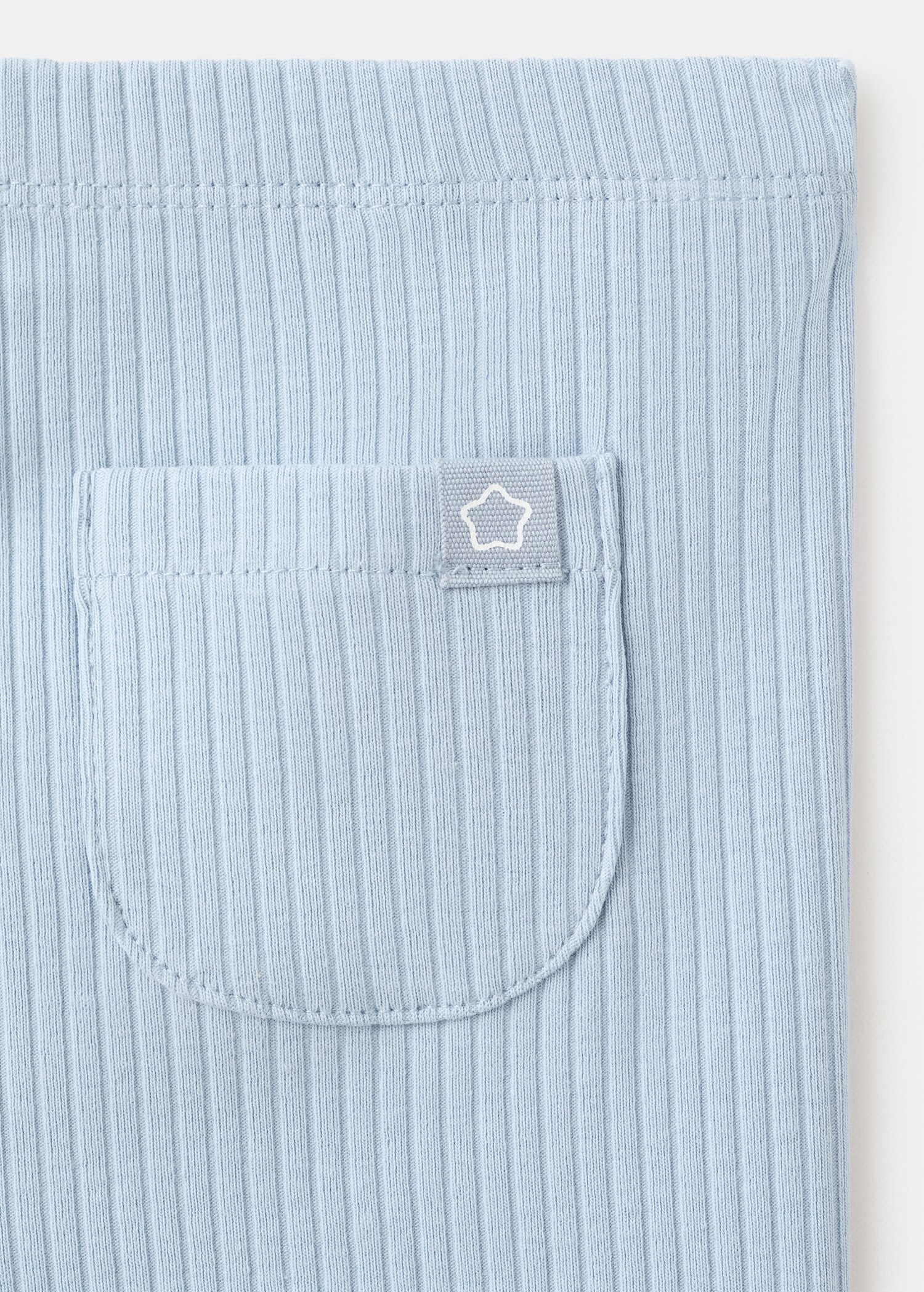 Geribde katoenen legging - Detail van het artikel 0