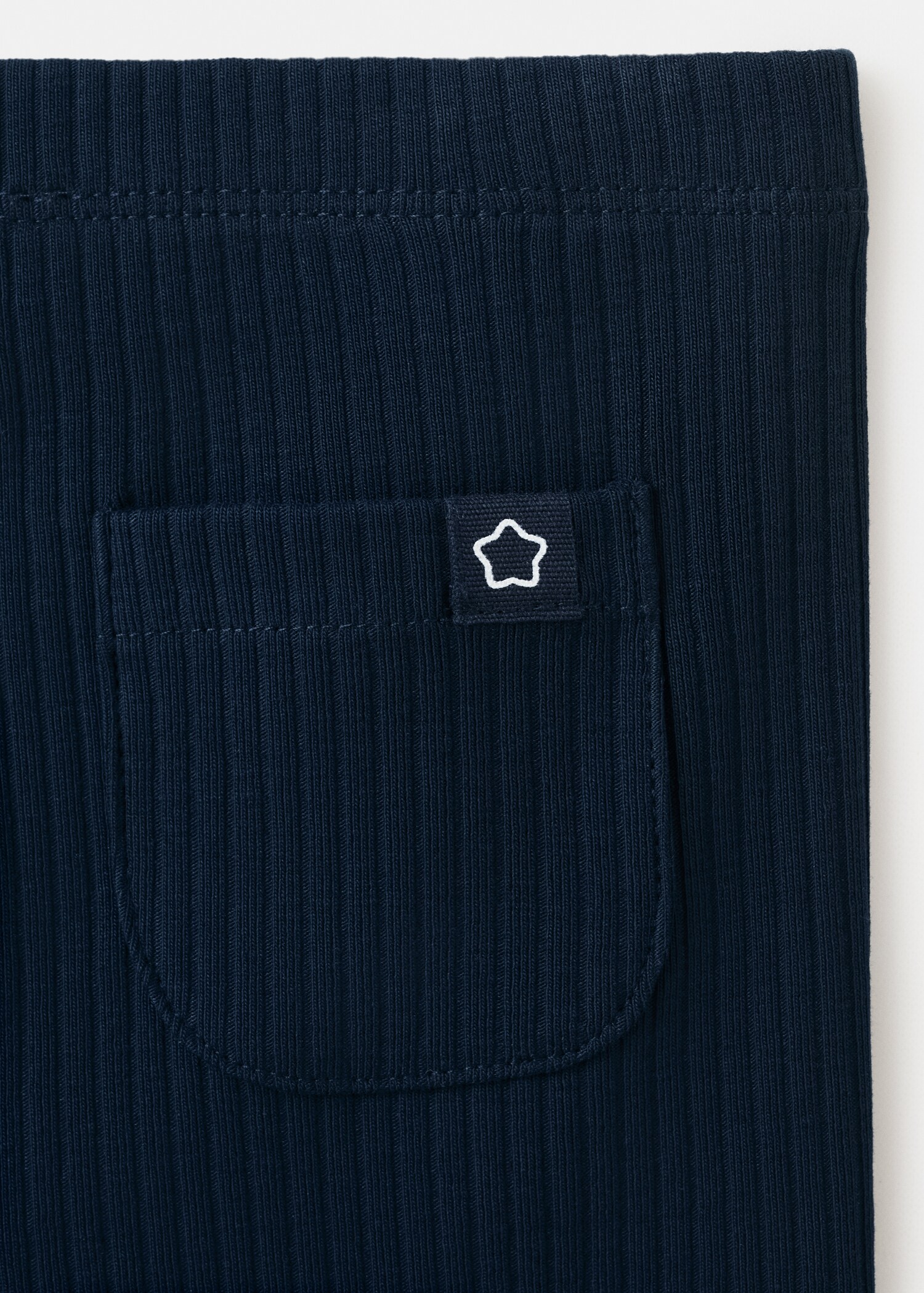 Geribde katoenen legging - Detail van het artikel 0