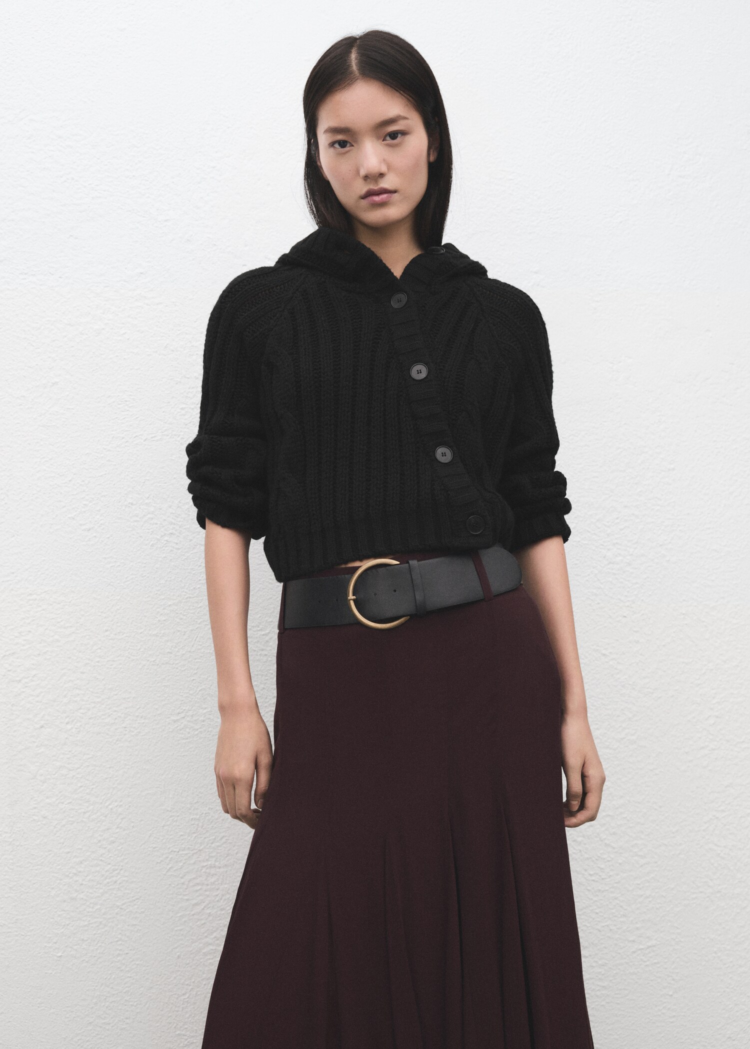 Veste croisée boutons - Plan moyen