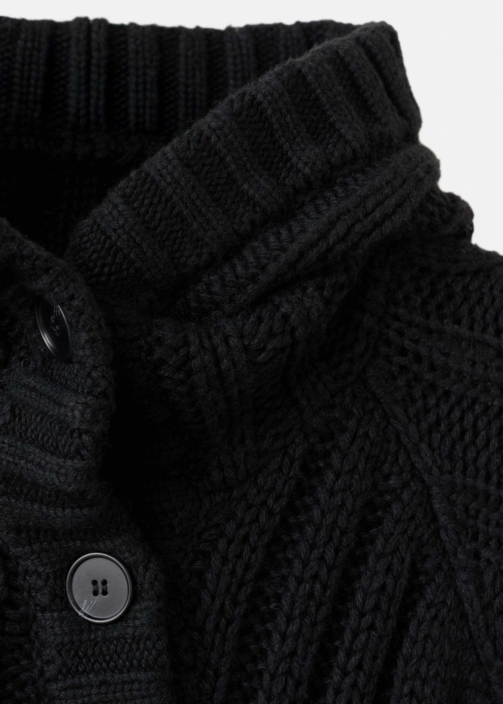 Veste croisée boutons - Détail de l'article 8, Noir. Ref: 27051272-00.