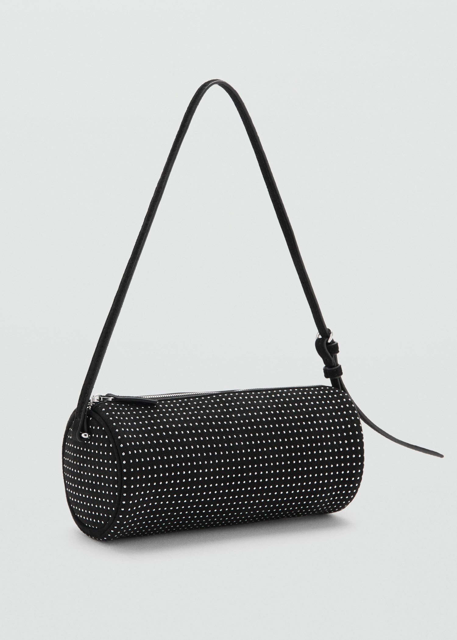 Oval studded shoulder bag - Medium plane