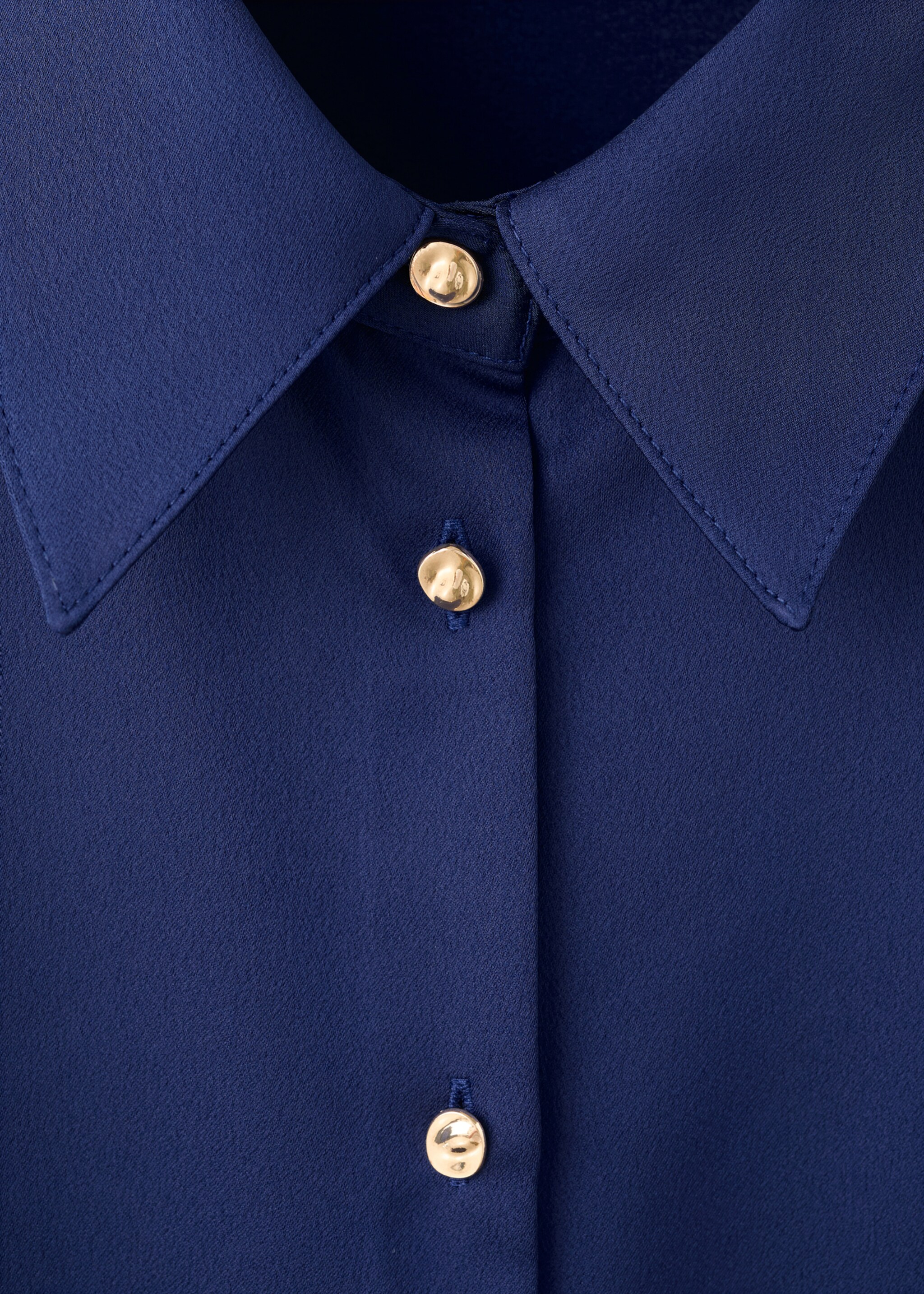 Chemise fluide satinée - Détail de l'article 8, Bleu. Ref: 27051274-00.