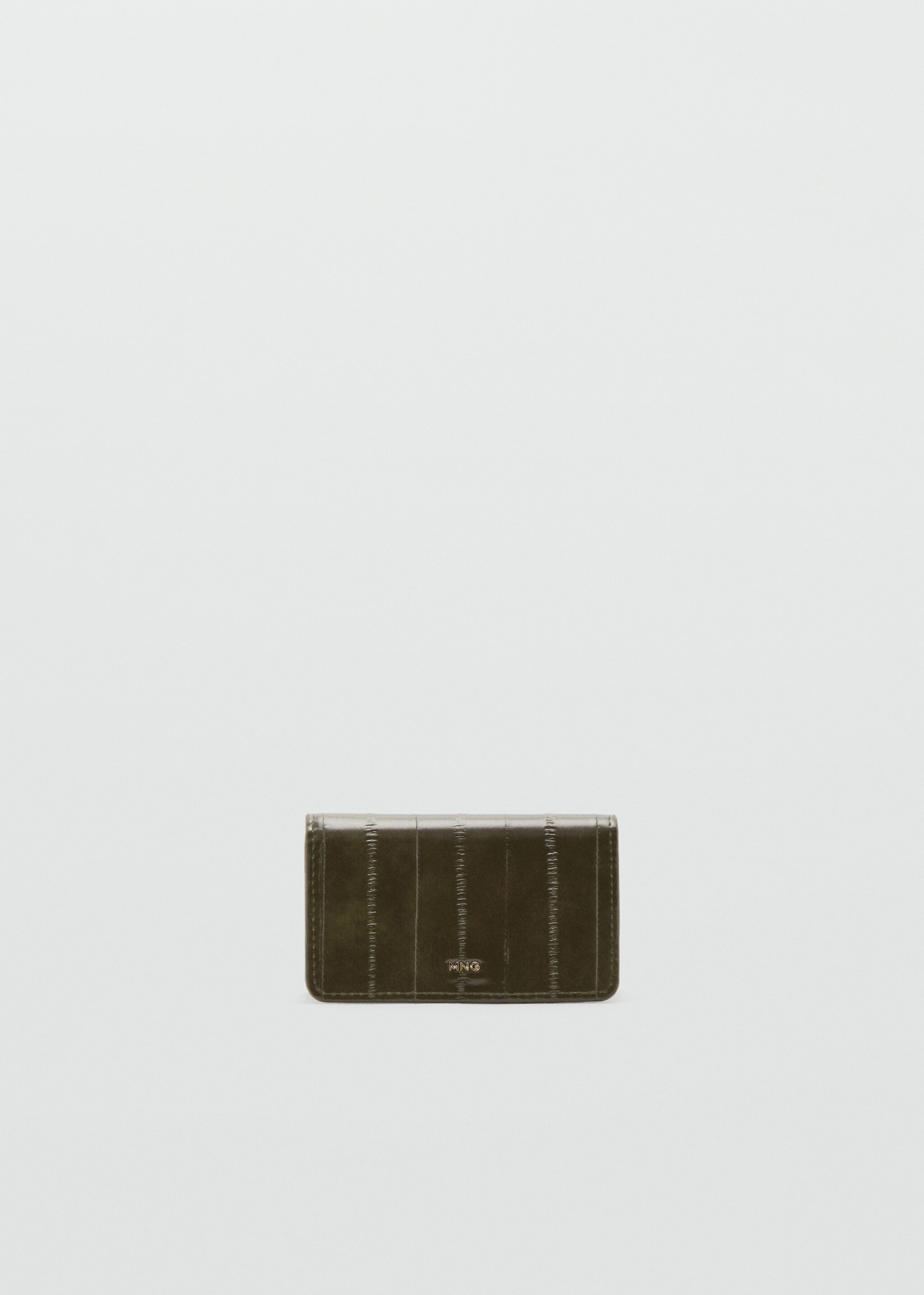 Small textured wallet - Article without model, Khaki. Ref: 27051275-00.