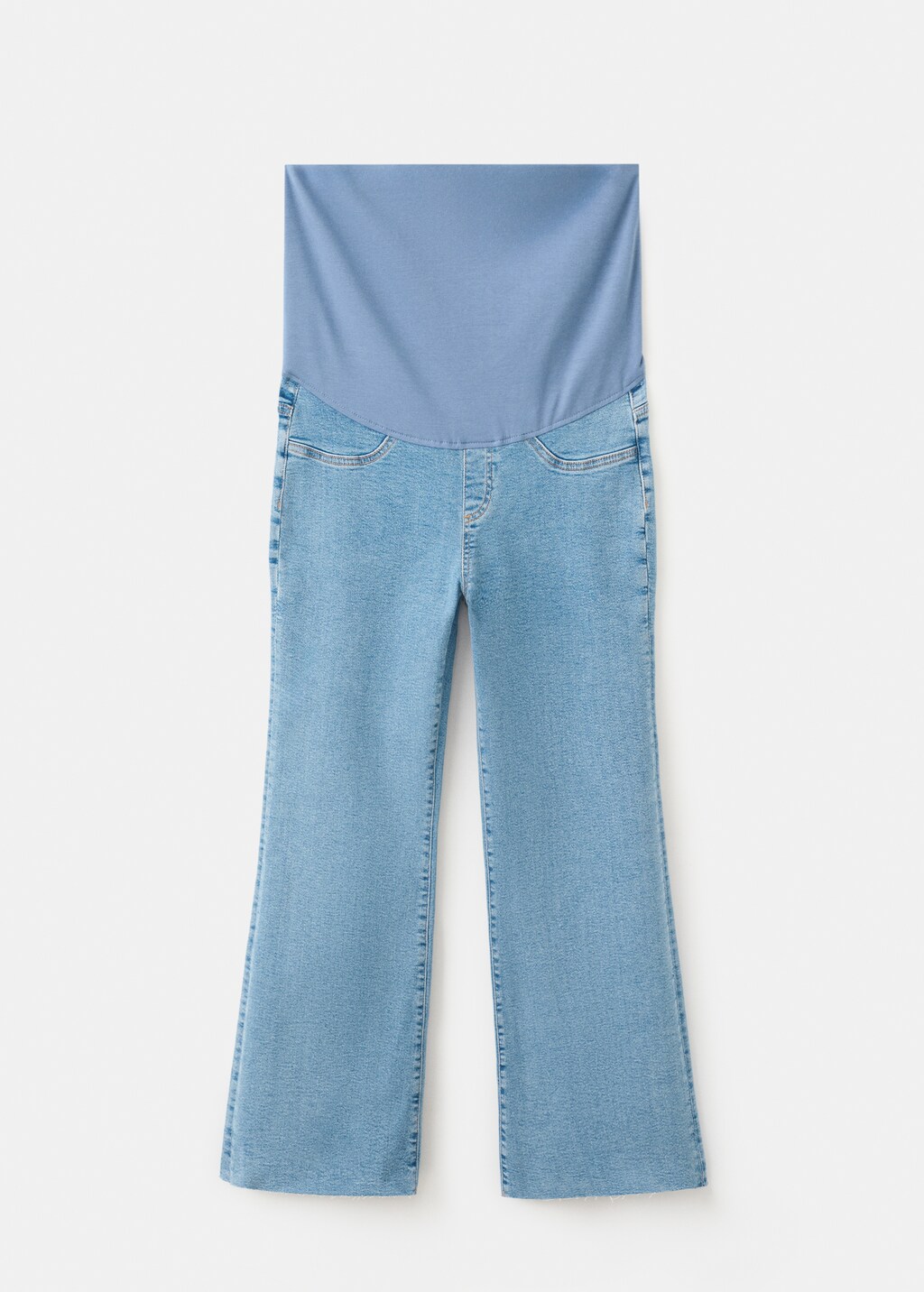 Mango Maternity flared cropped jeans