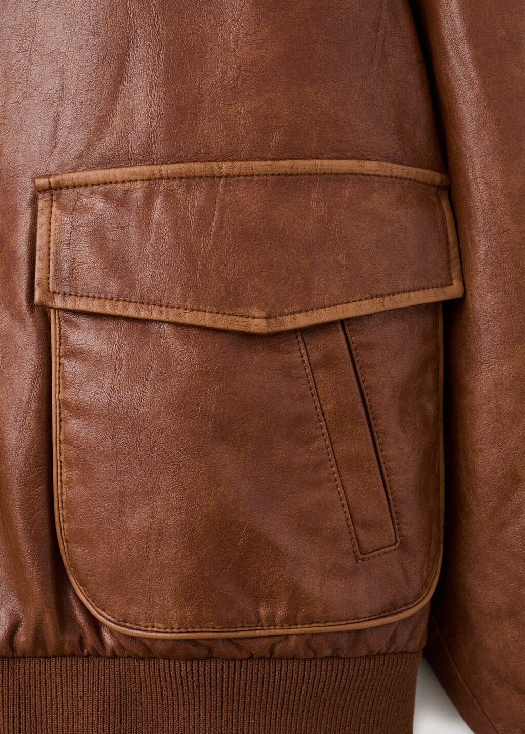 Mango Oversized jacket with sherpa collar