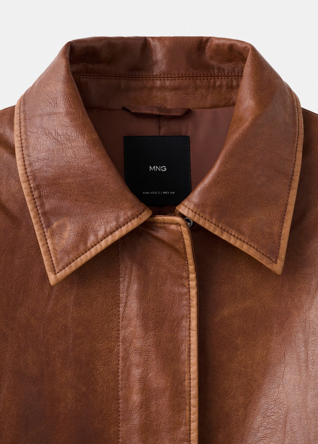 Mango Oversized jacket with sherpa collar
