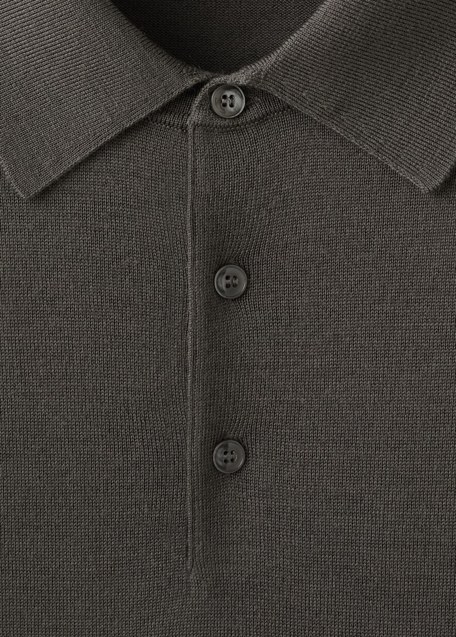 100% merino wool polo sweater - Details of the article 8